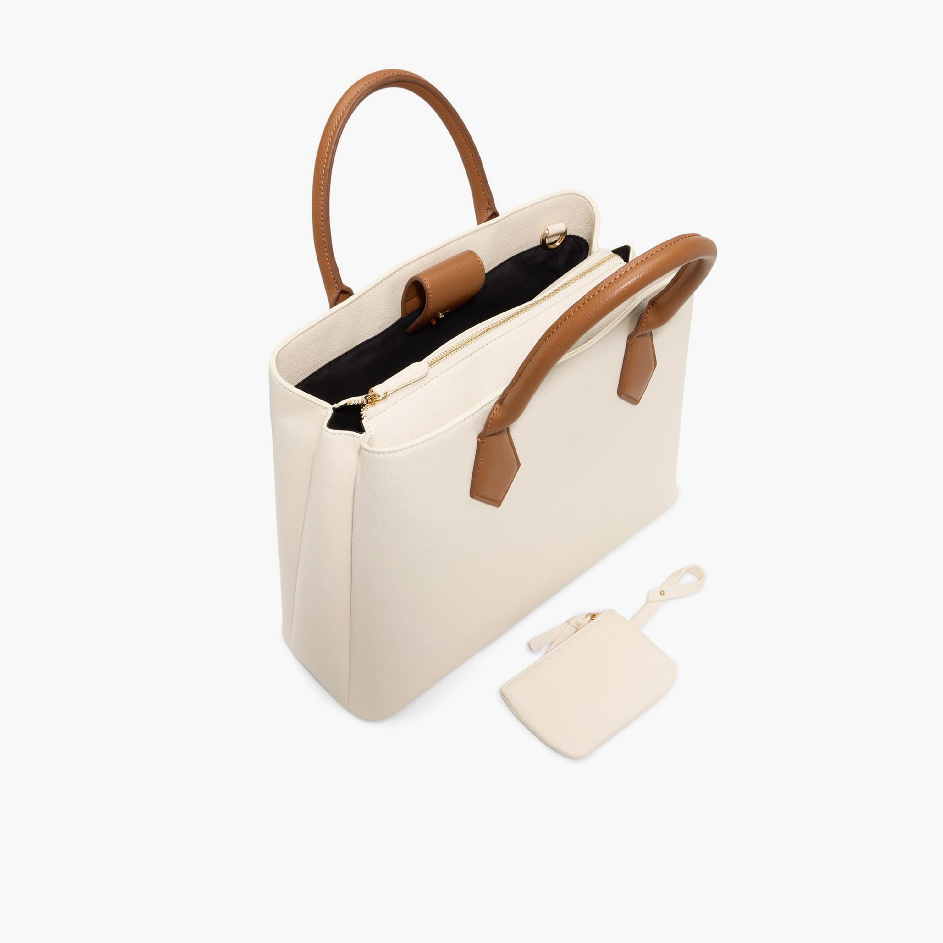 Call it Spring CHARLOTTEE Plain Double Handle Satchel Bag with Magnetic Closure and Detachable Strap | 42 X 15 X 40 CM-women-bagsandwallets-handbags-image-3