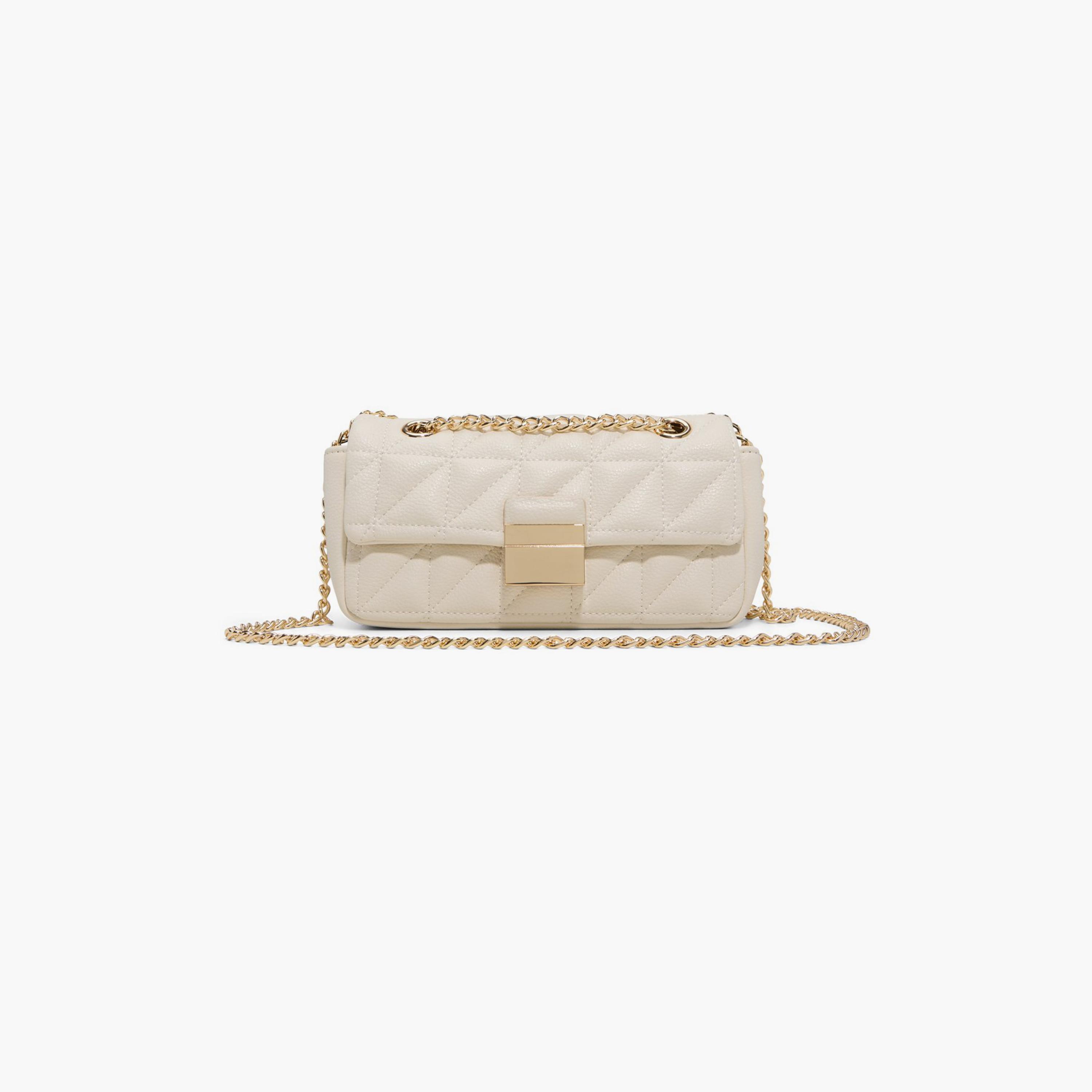 Call it Spring DIRA Quilted Crossbody Bag with Flap Closure and Chain Strap | 12 X 8 X 21 CM-women-bagsandwallets-handbags-image-1