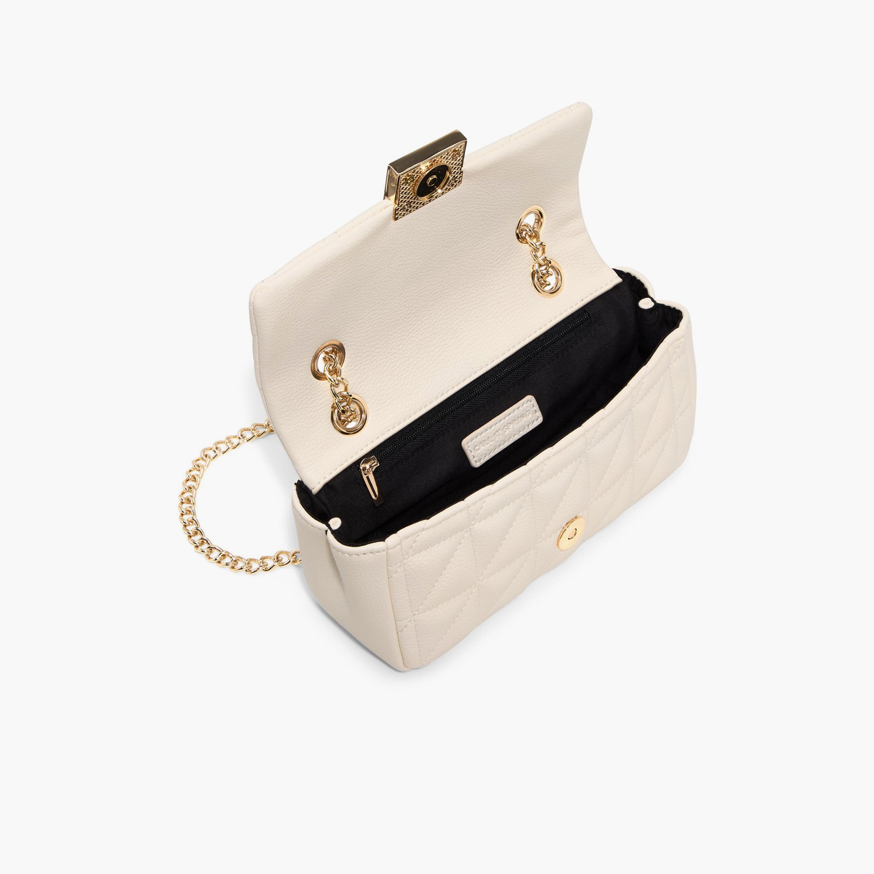 Call it Spring DIRA Quilted Crossbody Bag with Flap Closure and Chain Strap | 12 X 8 X 21 CM-women-bagsandwallets-handbags-image-3