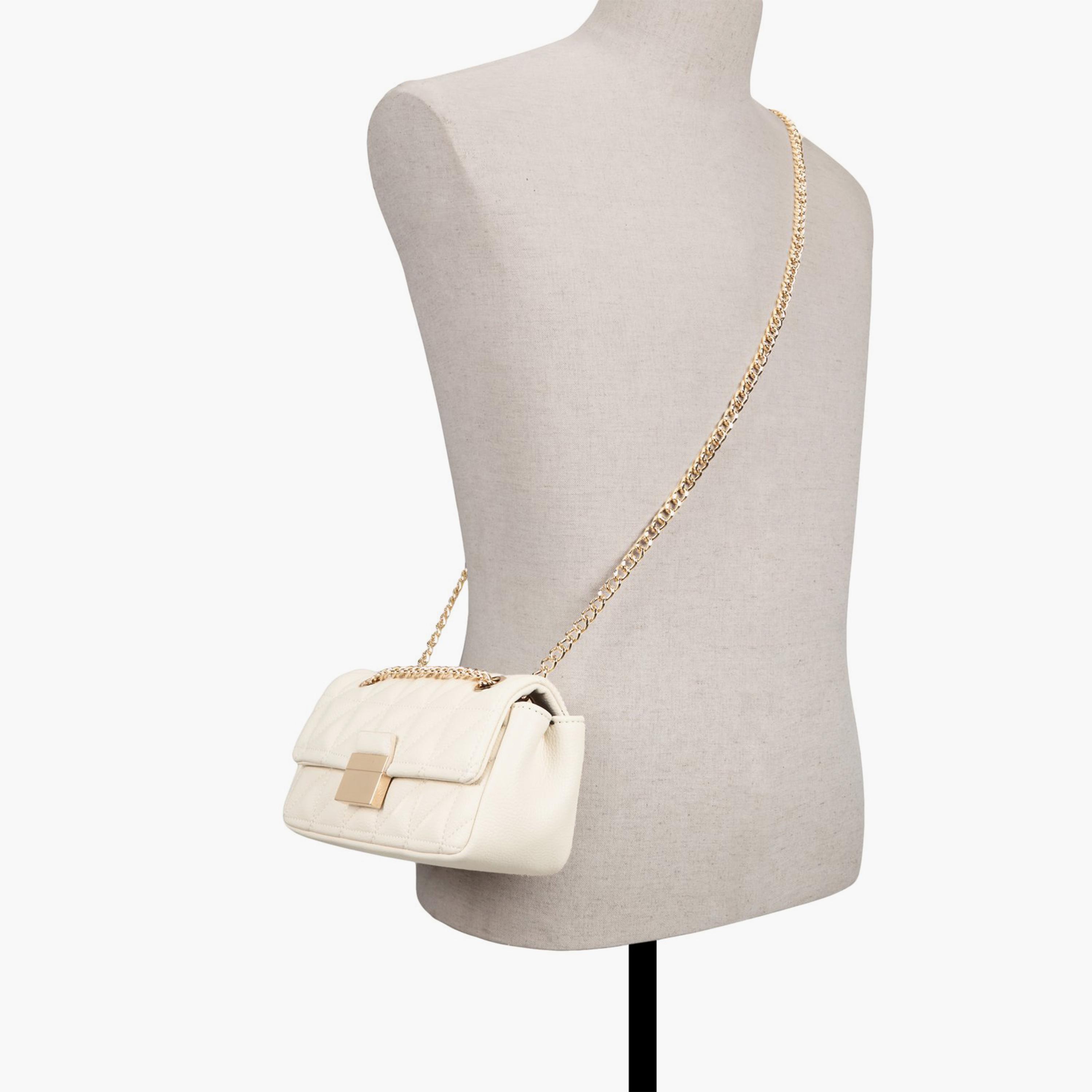 Call it Spring DIRA Quilted Crossbody Bag with Flap Closure and Chain Strap | 12 X 8 X 21 CM-women-bagsandwallets-handbags-image-4