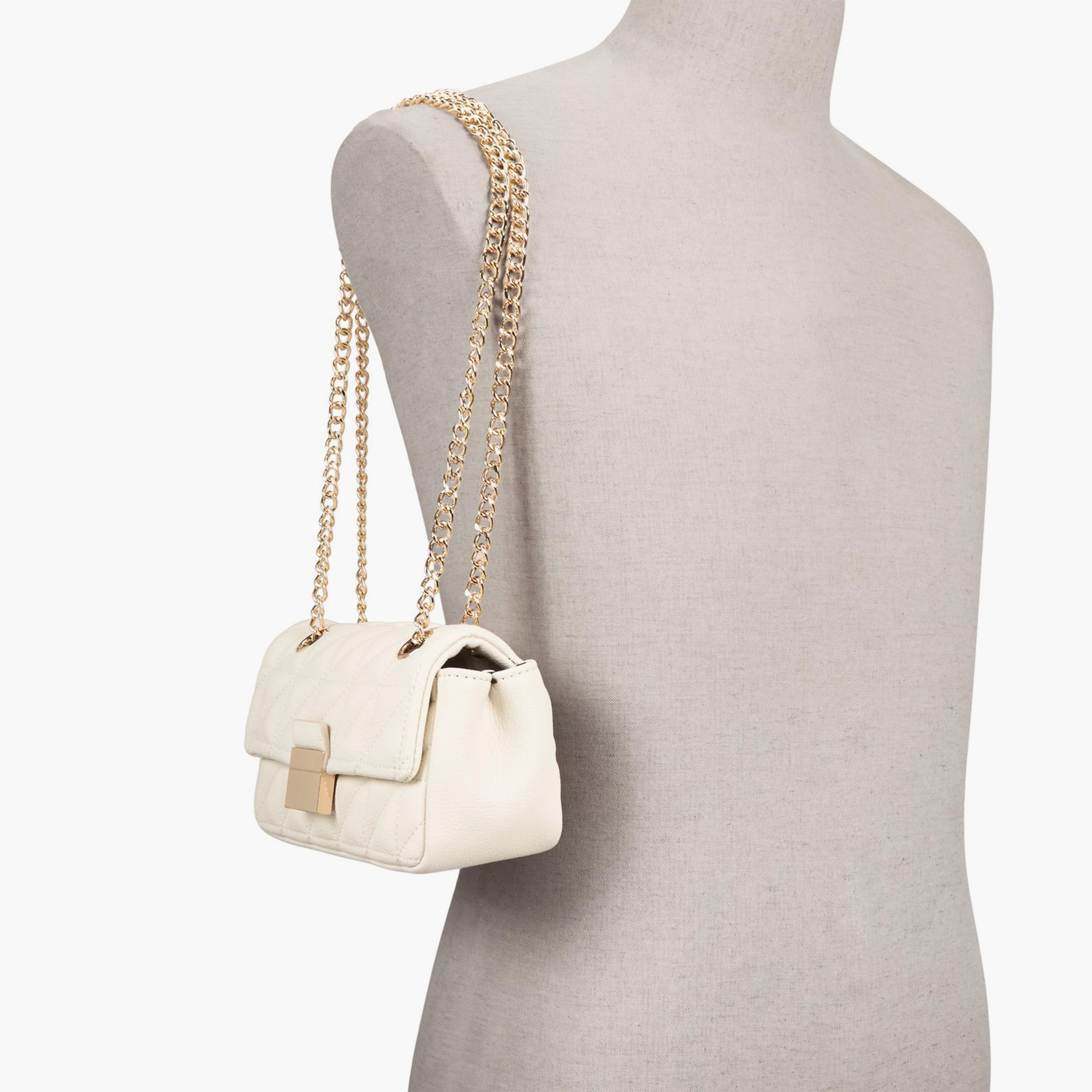 Call it Spring DIRA Quilted Crossbody Bag with Flap Closure and Chain Strap | 12 X 8 X 21 CM-women-bagsandwallets-handbags-image-5