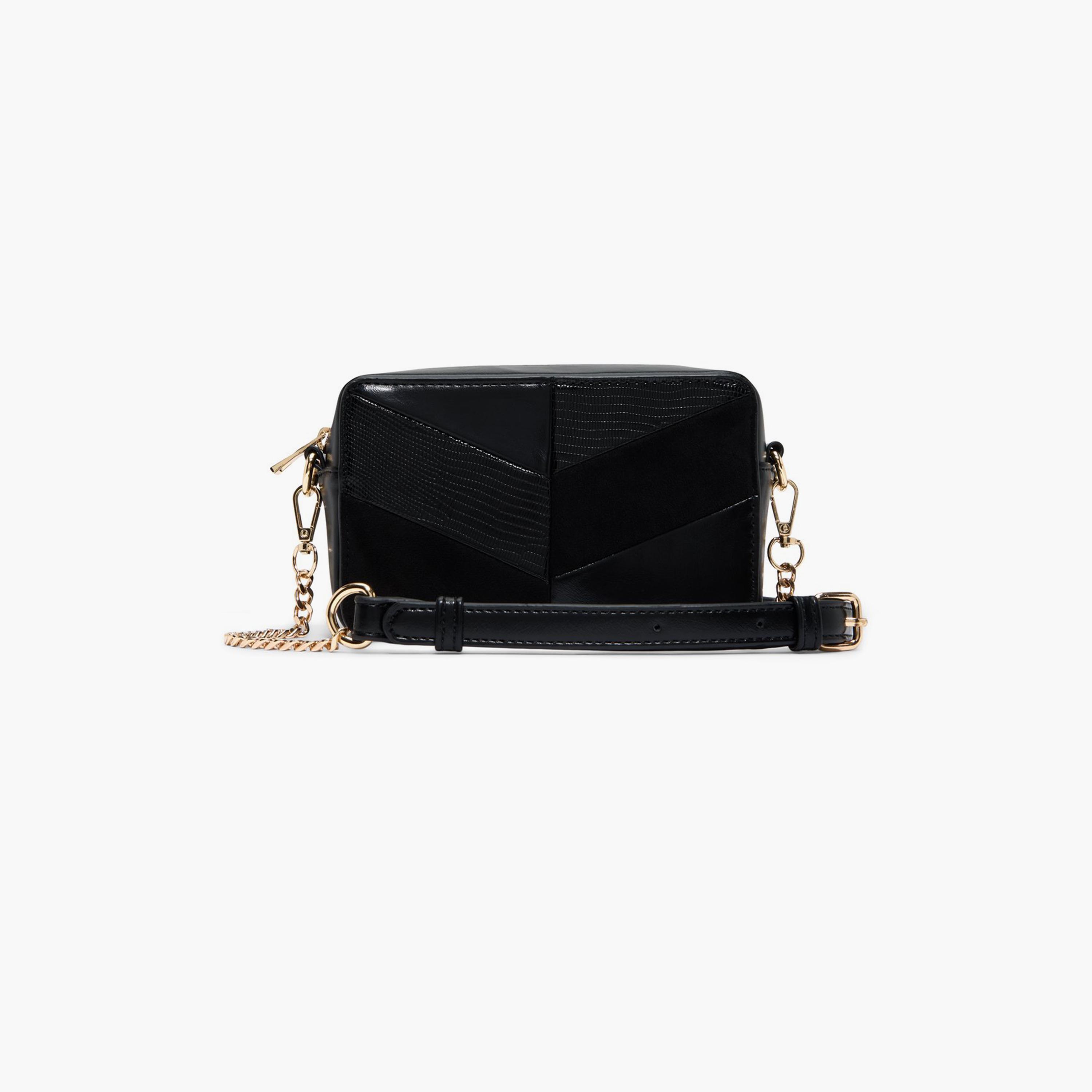 Call it Spring ESTERA Textured Crossbody Bag with Zipper Closure and Adjustable Strap | 11 X 7 X 18 CM-women-bagsandwallets-handbags-image-1