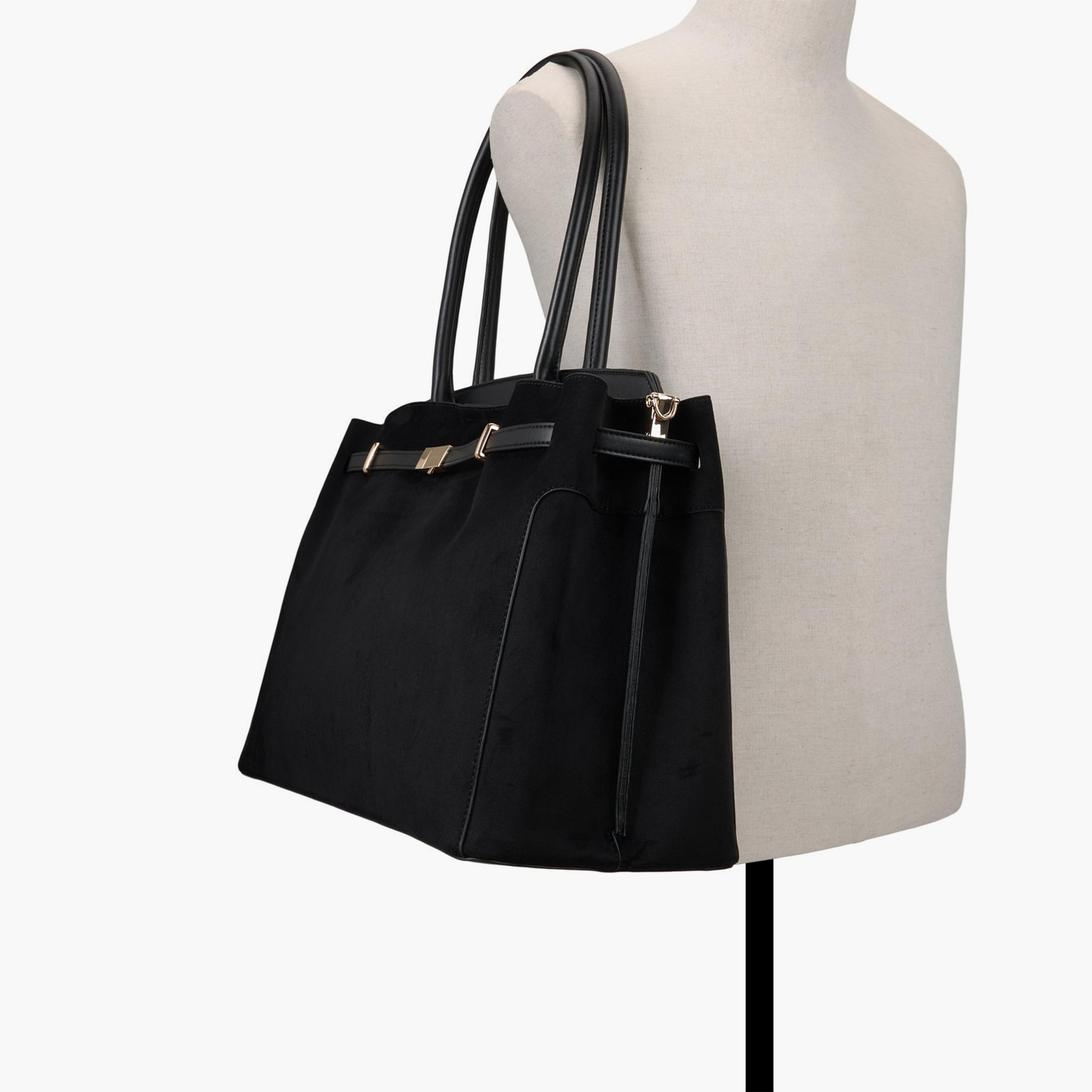 Call it Spring EVELYNEE Textured Double Handle Tote Bag with Magnetic Closure | 52 X 21 X 45 CM-women-bagsandwallets-handbags-image-4