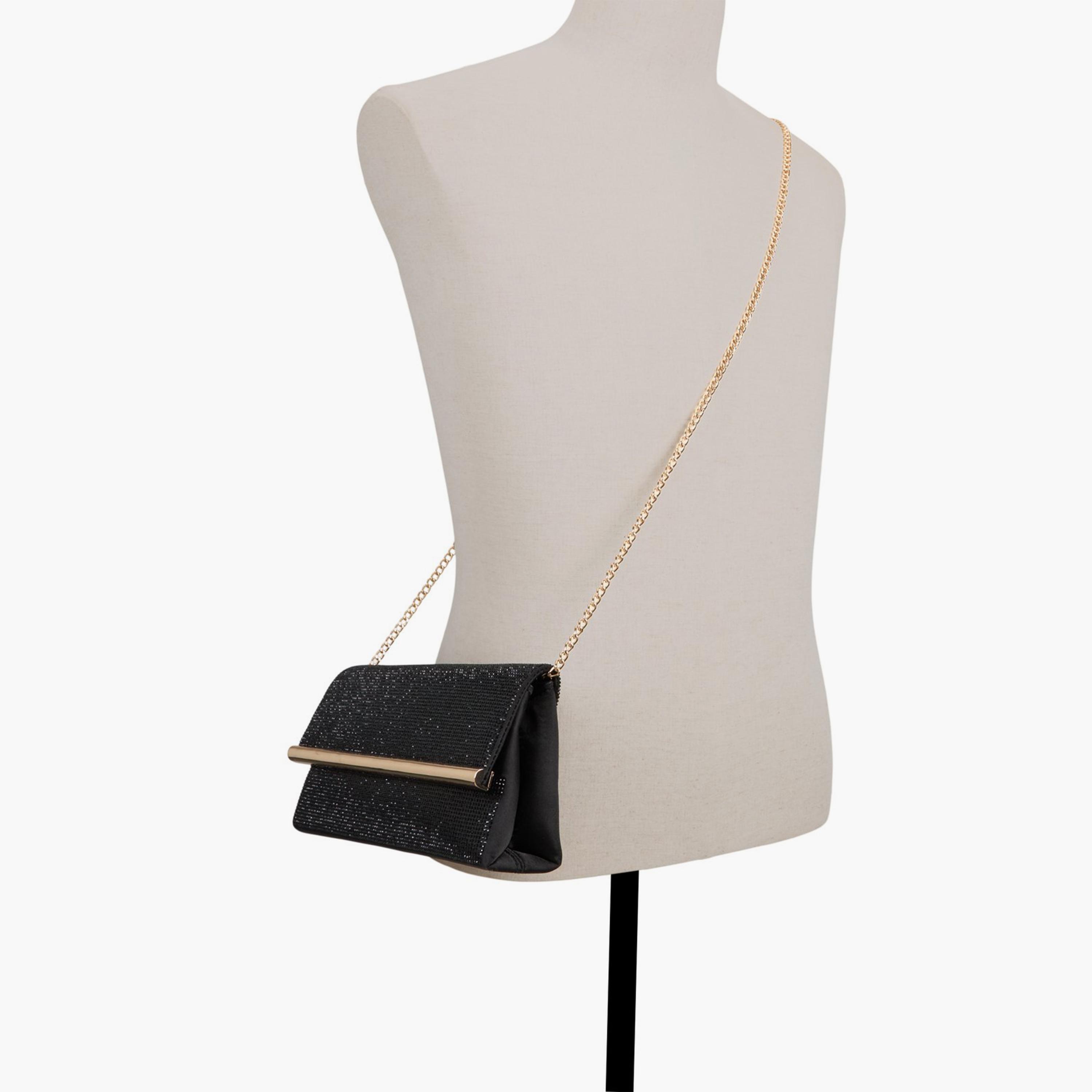 كول ات سبرينغ - شنطة يد كورين مزينة بغطاء قلاب وحزام سلسلة | 14 × 4 × 27 سم-women-bagsandwallets-handbags-image-4