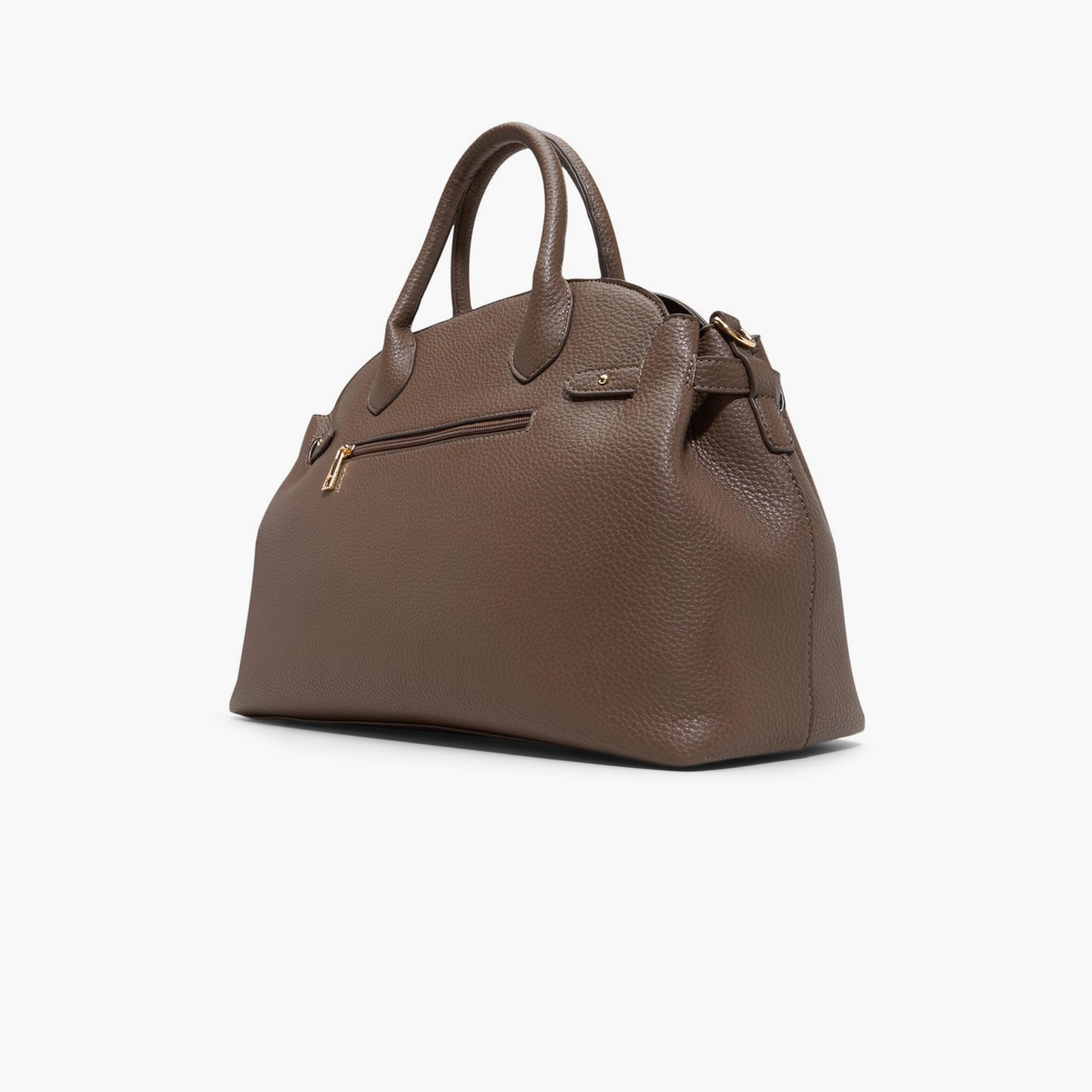 Call it Spring MEDUSIA Textured Double Handle Satchel Bag with Zipper Closure and Detachable Strap | 22 X 14 X 41 CM-women-bagsandwallets-handbags-image-2