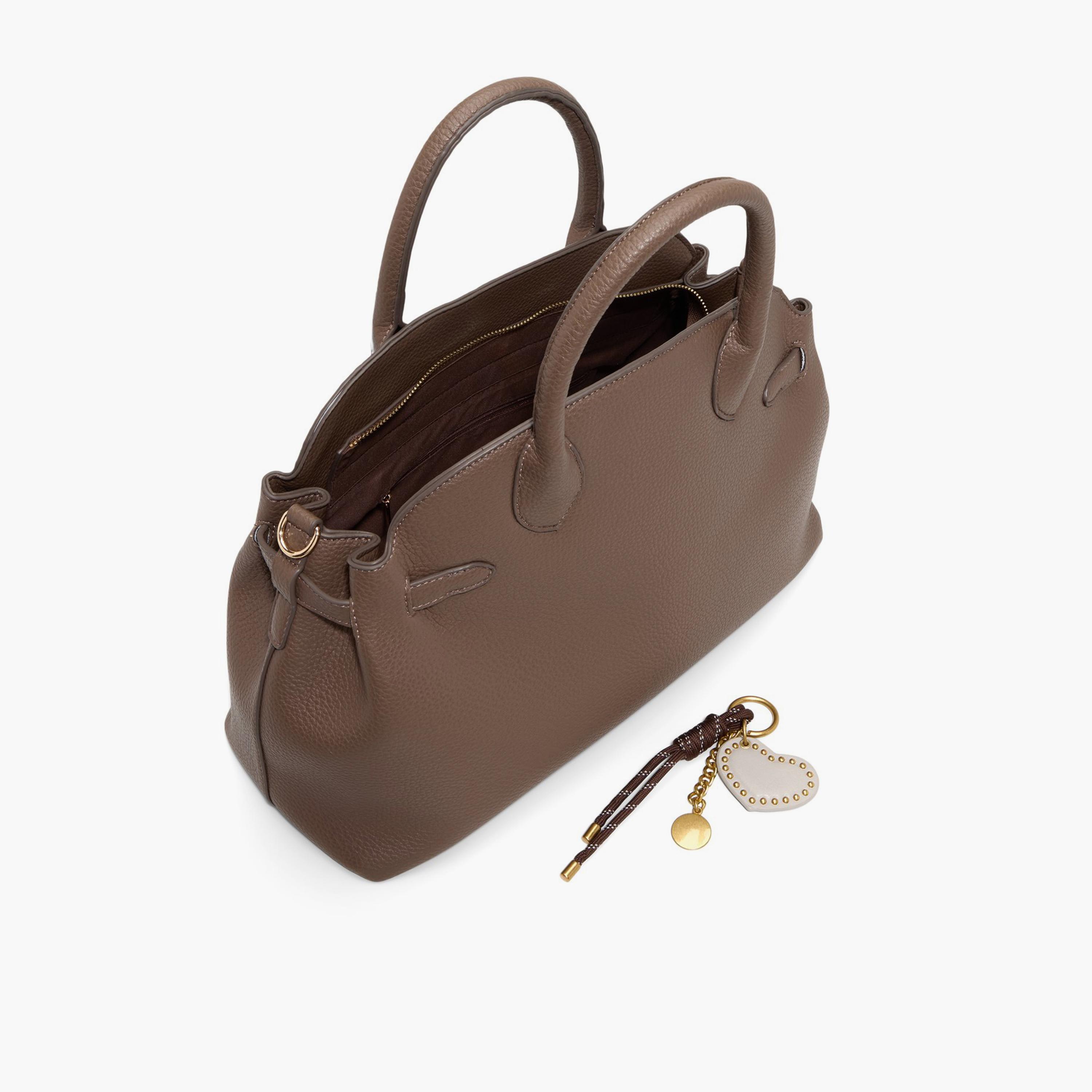 Call it Spring MEDUSIA Textured Double Handle Satchel Bag with Zipper Closure and Detachable Strap | 22 X 14 X 41 CM-women-bagsandwallets-handbags-image-3