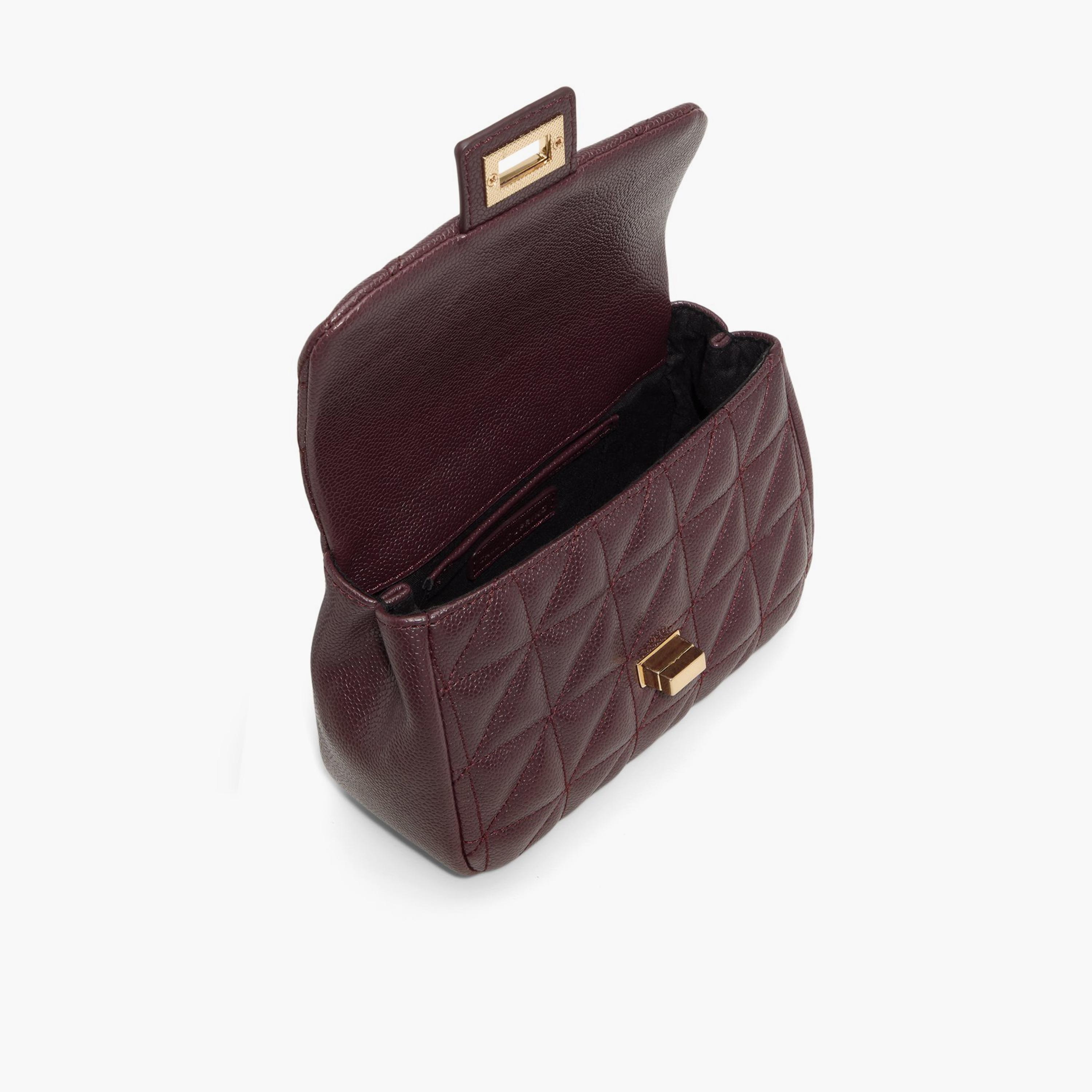 Call it Spring ROSIEE Quilted Top Handle Shoulder Bag with Flap Closure and Detachable Strap | 22 X 9 X 24 CM-women-bagsandwallets-handbags-image-3