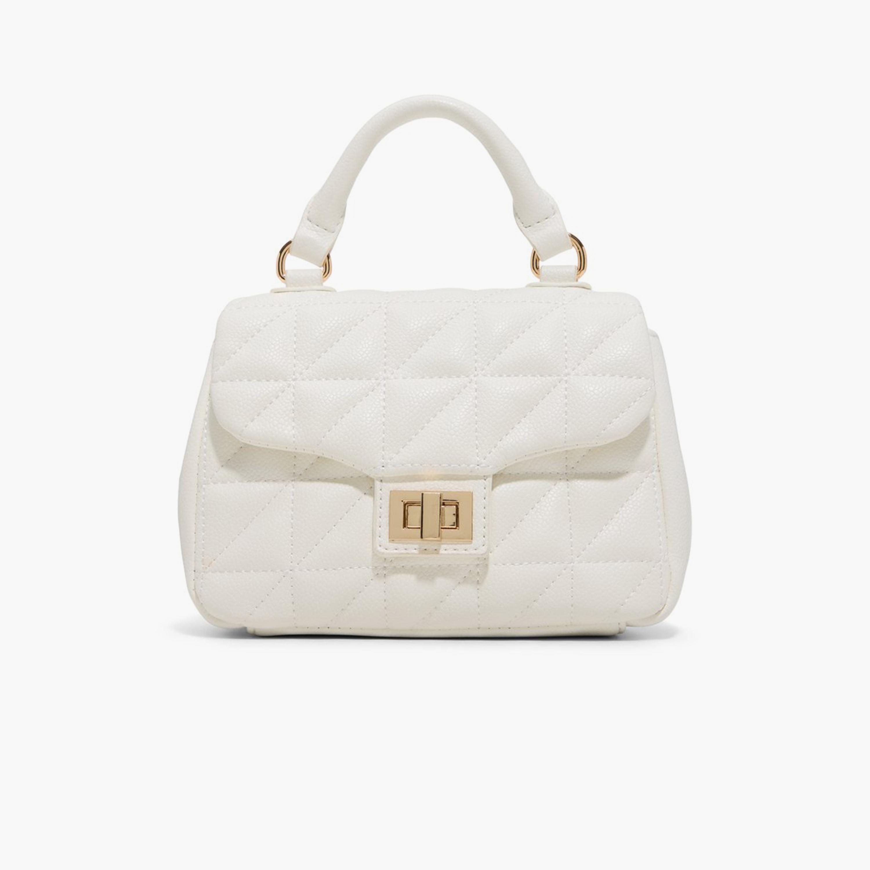 Call it Spring ROSIEE Quilted Top Handle Shoulder Bag with Flap Closure and Detachable Strap | 22 X 9 X 24 CM-women-bagsandwallets-handbags-image-1