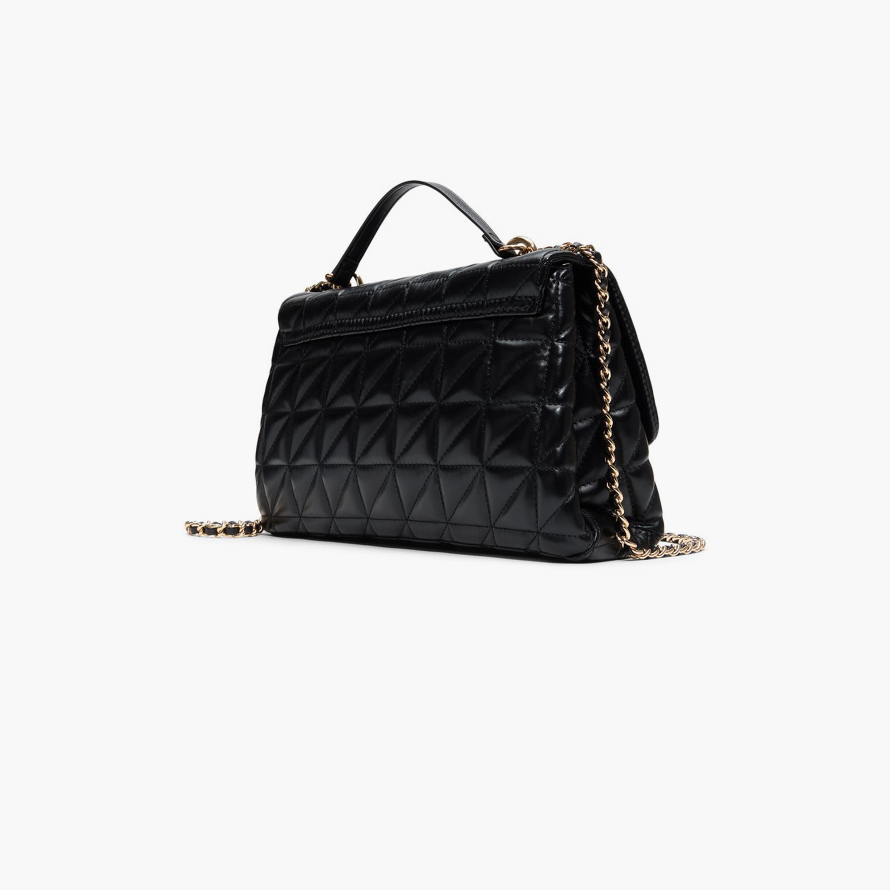 Call it Spring ZOLINA Quilted Top Handle Shoulder Bag with Twist Lock and Chain Strap | 21 X 10 X 29 CM-women-bagsandwallets-handbags-image-2