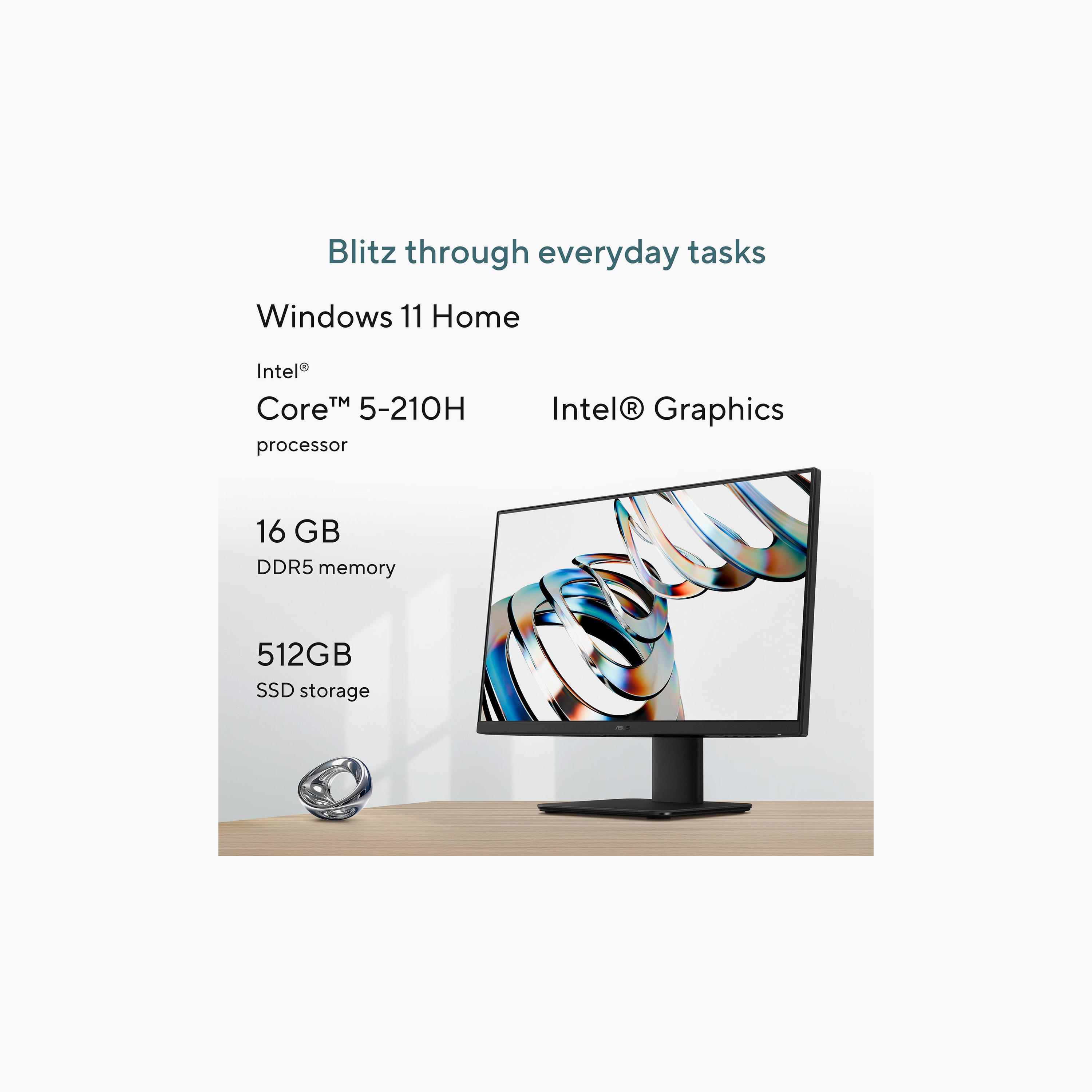 جهاز أسوس AIO Intel Core 5 210H، رام 16 جيجا، SSD 512 جيجا، 23.8" بدون لمس، Windows 11H، أبيض-electronics-accessories-computeraccesories-image-7