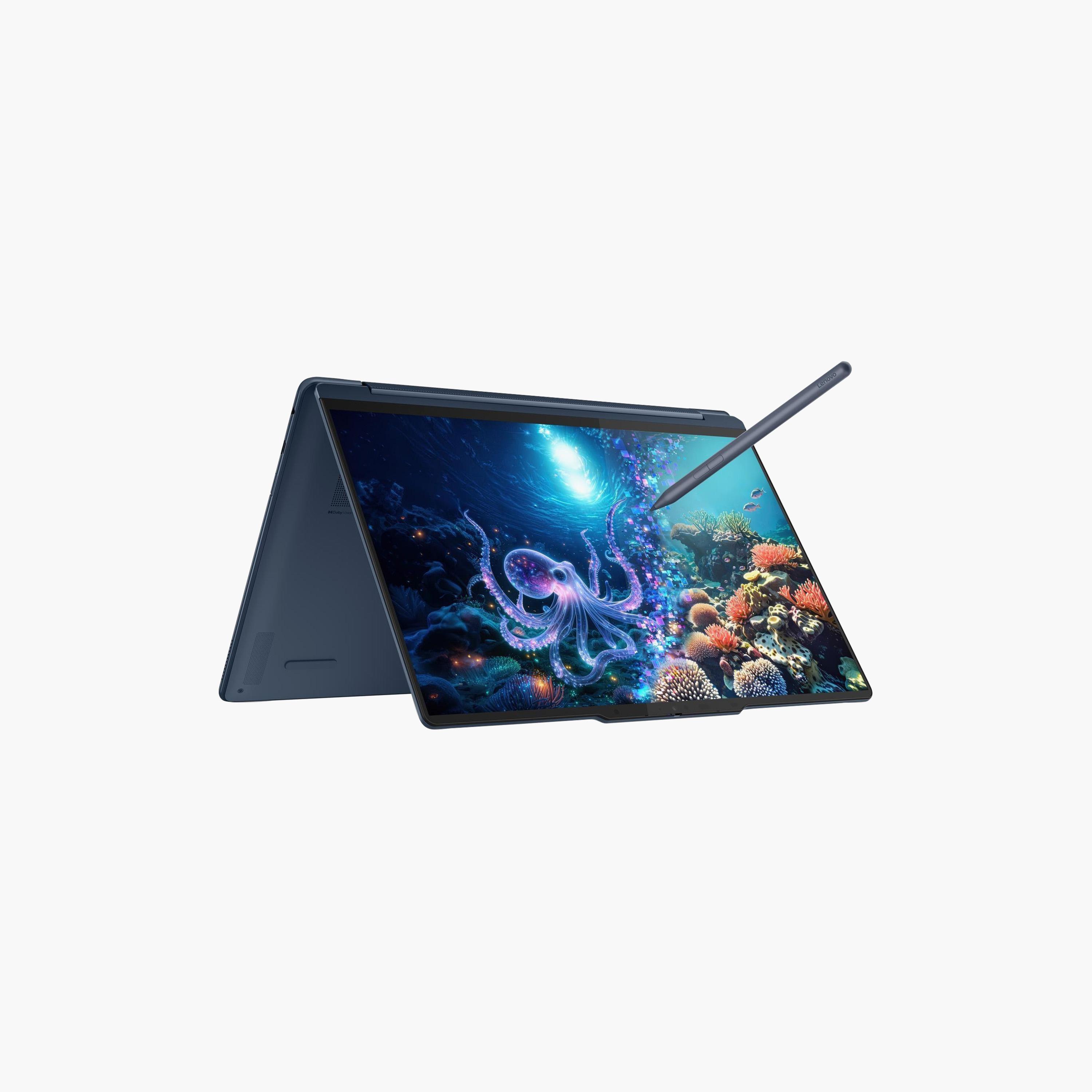 لينوفو يوجا 9 جهاز 2 في 1 Intel Core Ultra 7، 258 فولت، رام 32 جيجا، SSD 1 تيرا، 14" WQXGA+-electronics-laptops-image-1