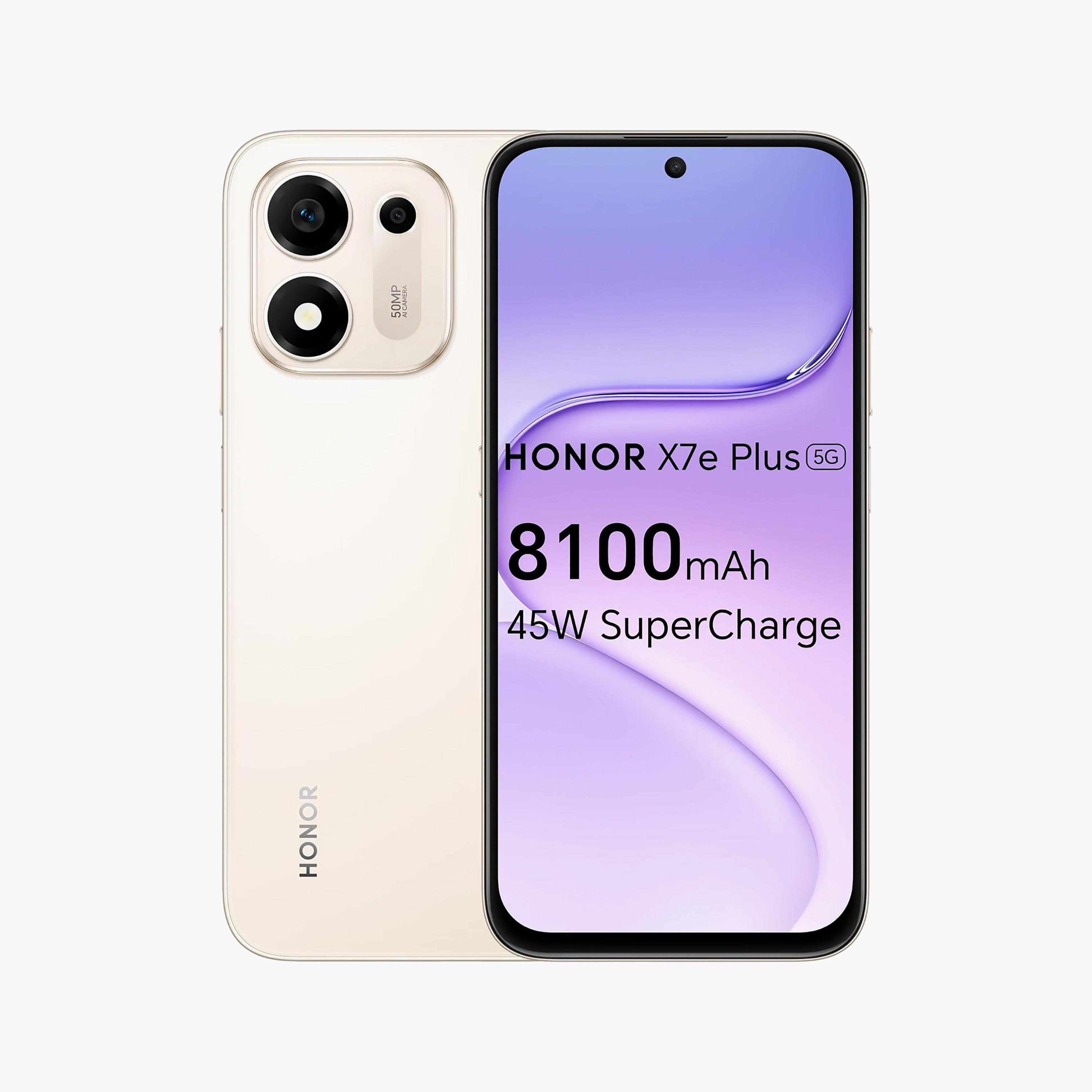هاتف أونور X7e بلس 5G 6GB 128GB بشاشة 6.5" ومعالج Snapdragon 4 أندرويد (إصدار الإمارات)-electronics-phones-image-1