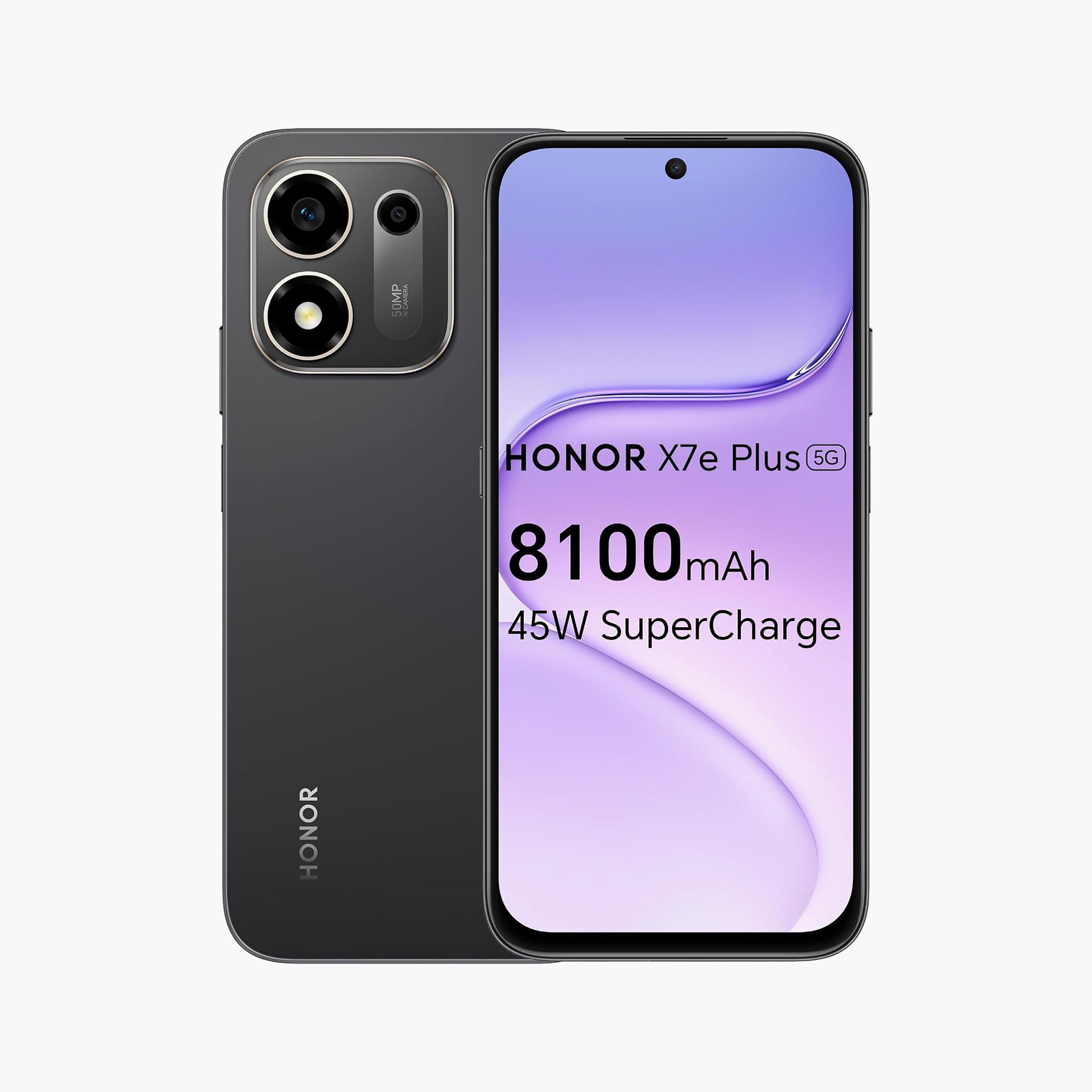 هاتف أونور X7e بلس 5G 6GB 128GB بشاشة 6.5" ومعالج Snapdragon 4 أندرويد (إصدار الإمارات)-electronics-phones-image-1