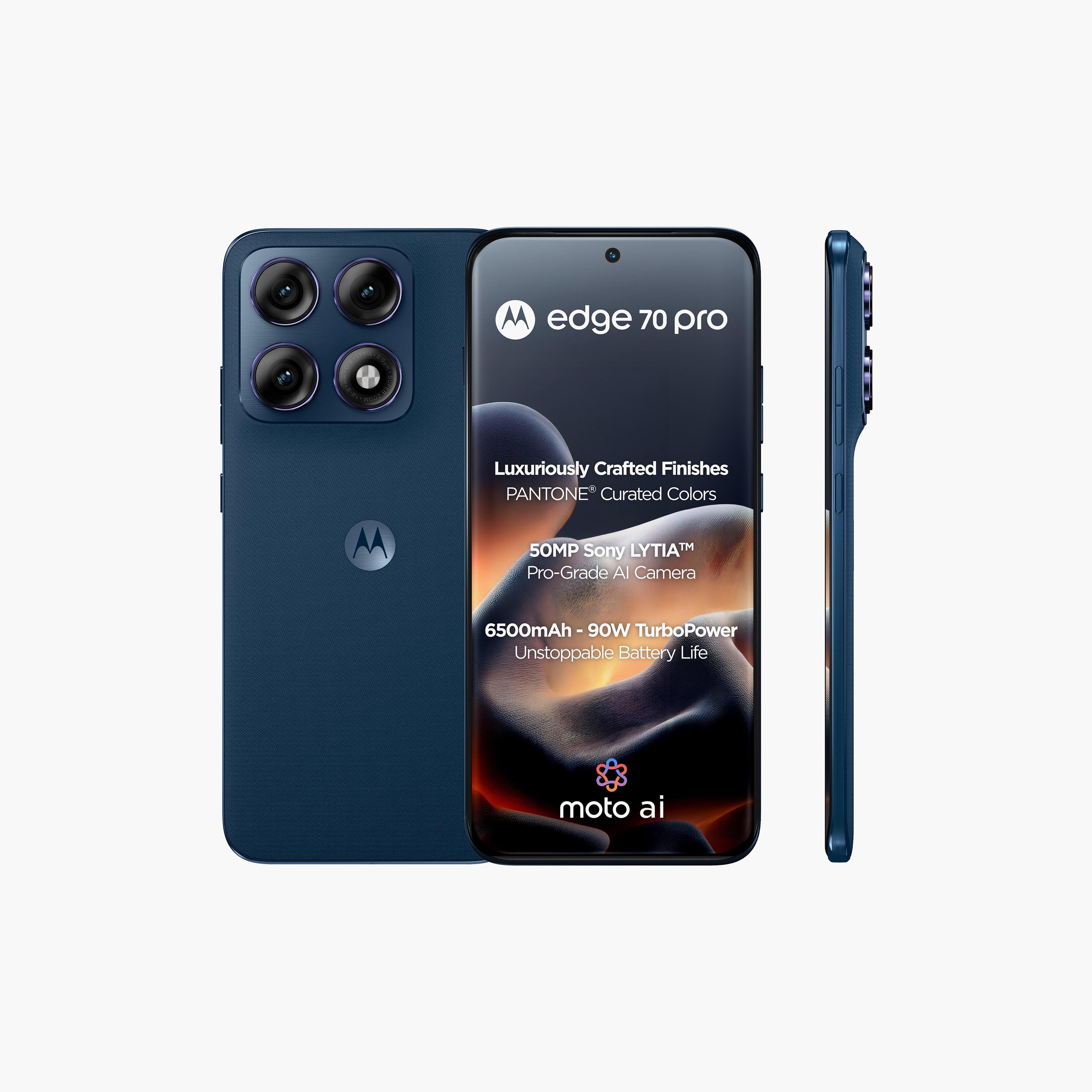 هاتف موتورولا إيدج 70 برو PANTONE 5G 12GB 512GB 6.7" Dimensity 8500 الذكي أندرويد (إصدار الإمارات)-electronics-phones-image-1