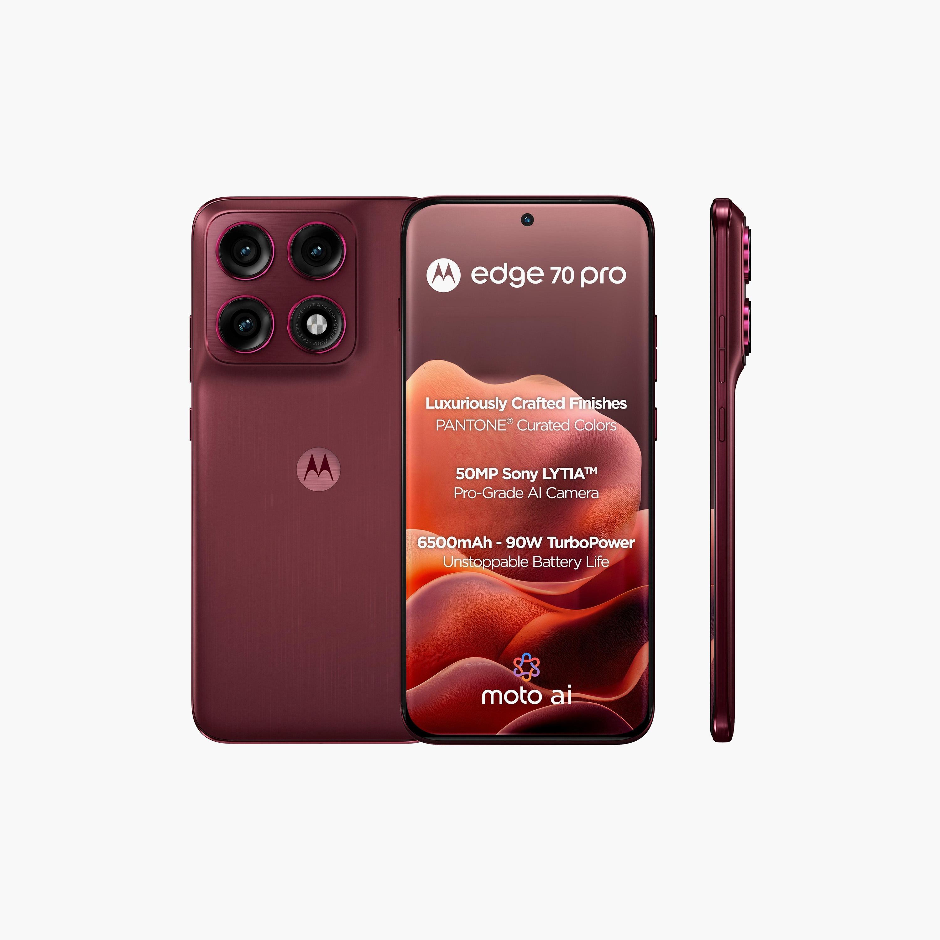 هاتف موتورولا إيدج 70 برو PANTONE 5G 12GB 512GB 6.7" Dimensity 8500 الذكي أندرويد (إصدار الإمارات)-electronics-phones-image-1