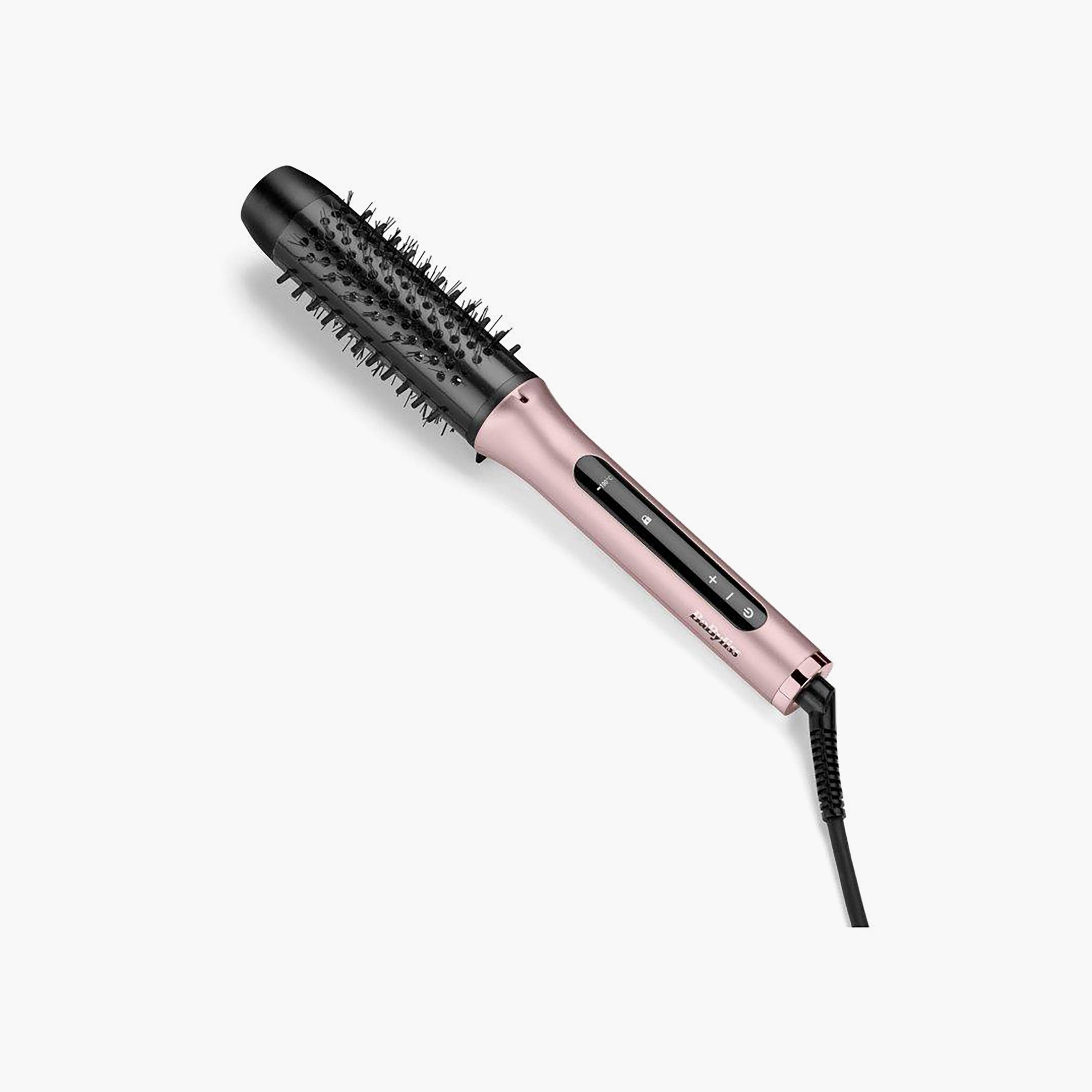 فرشاة تصفيف الشعر بيبيليس فوليوم بوست 96 واط، لون وردي وأسود | BABHSB200SDE-beautyandpersonalcare-appliances-hairstylingtools-image-1