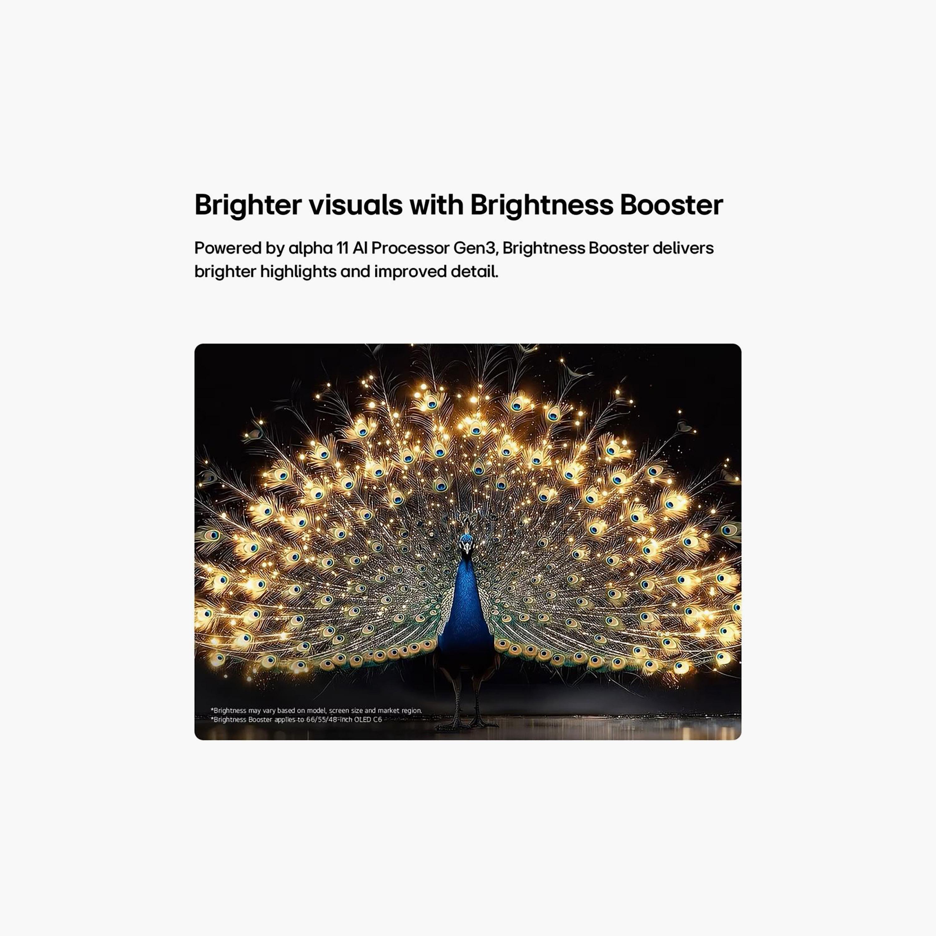LG 55 Inch OLED evo AI C6 OLED 4K Ultra HD α11 AI Processor 4K Gen 3 165 Hz Brightness Booster 40 Watts Smart TV OLED55C66LA-AMAG (2026) Black-PROMO_EMAX_AE_ADIB_240926-image-4