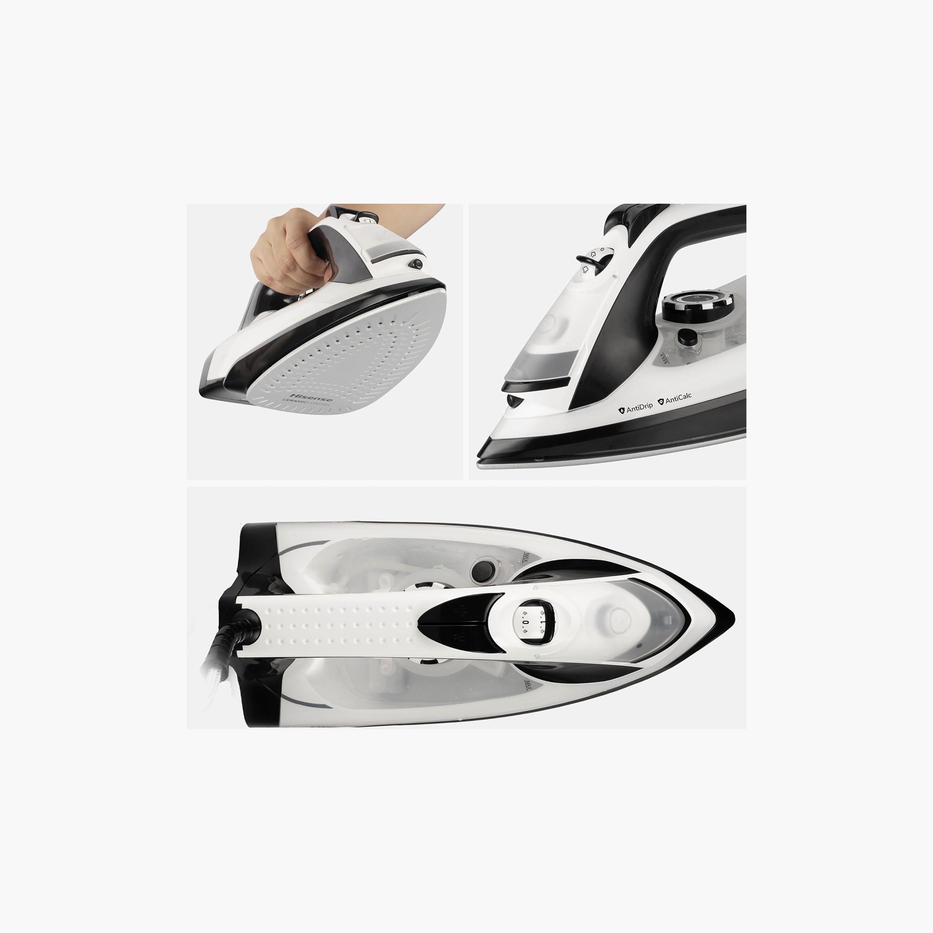 HISENSE Steam Iron 2200W 0.25L Ceramic Soleplate Blue | H22SIBLS1-PROMO_EMAX_AE_ADIB_240926-image-3
