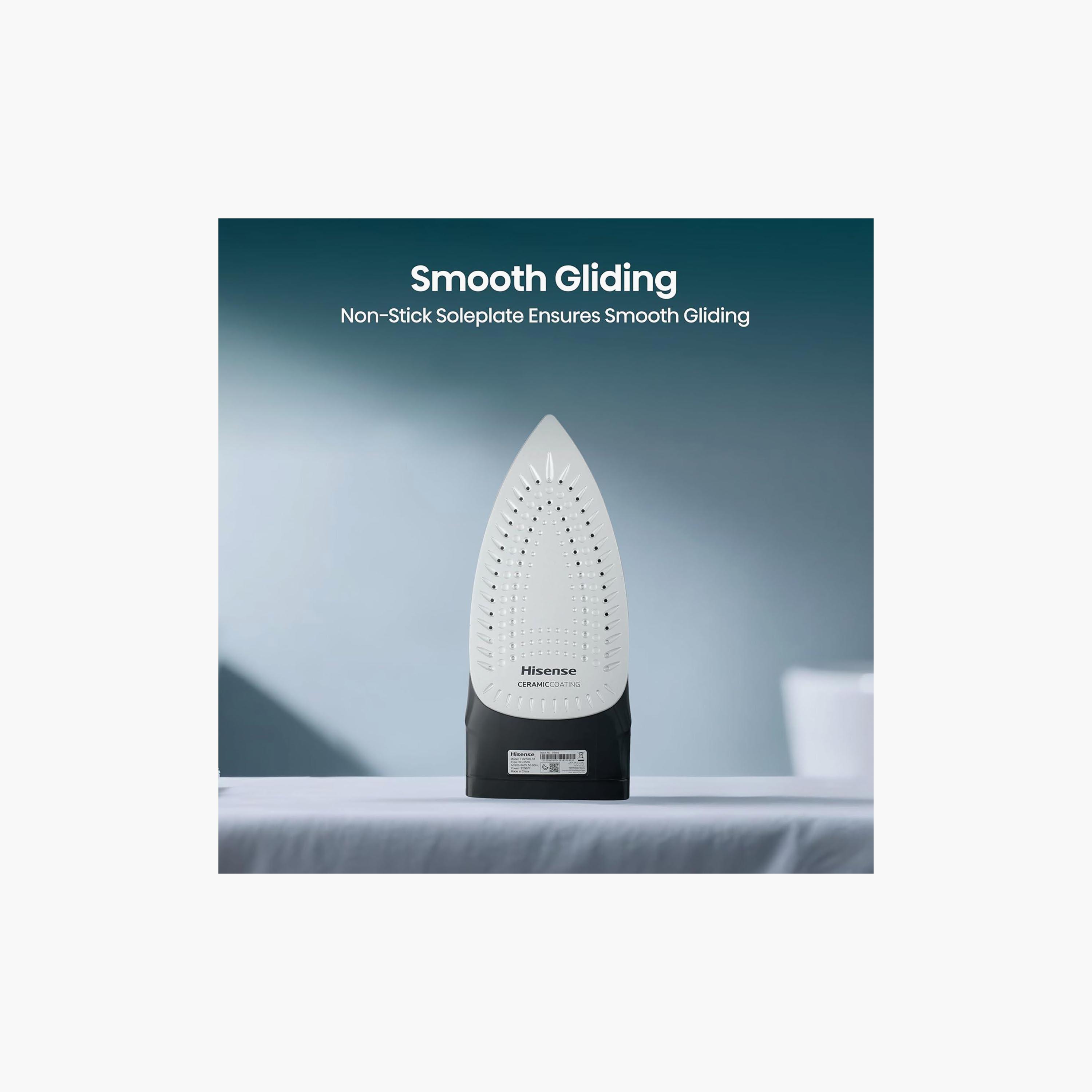 HISENSE Steam Iron 2200W 0.25L Ceramic Soleplate Blue | H22SIBLS1-PROMO_EMAX_AE_ADIB_240926-image-6