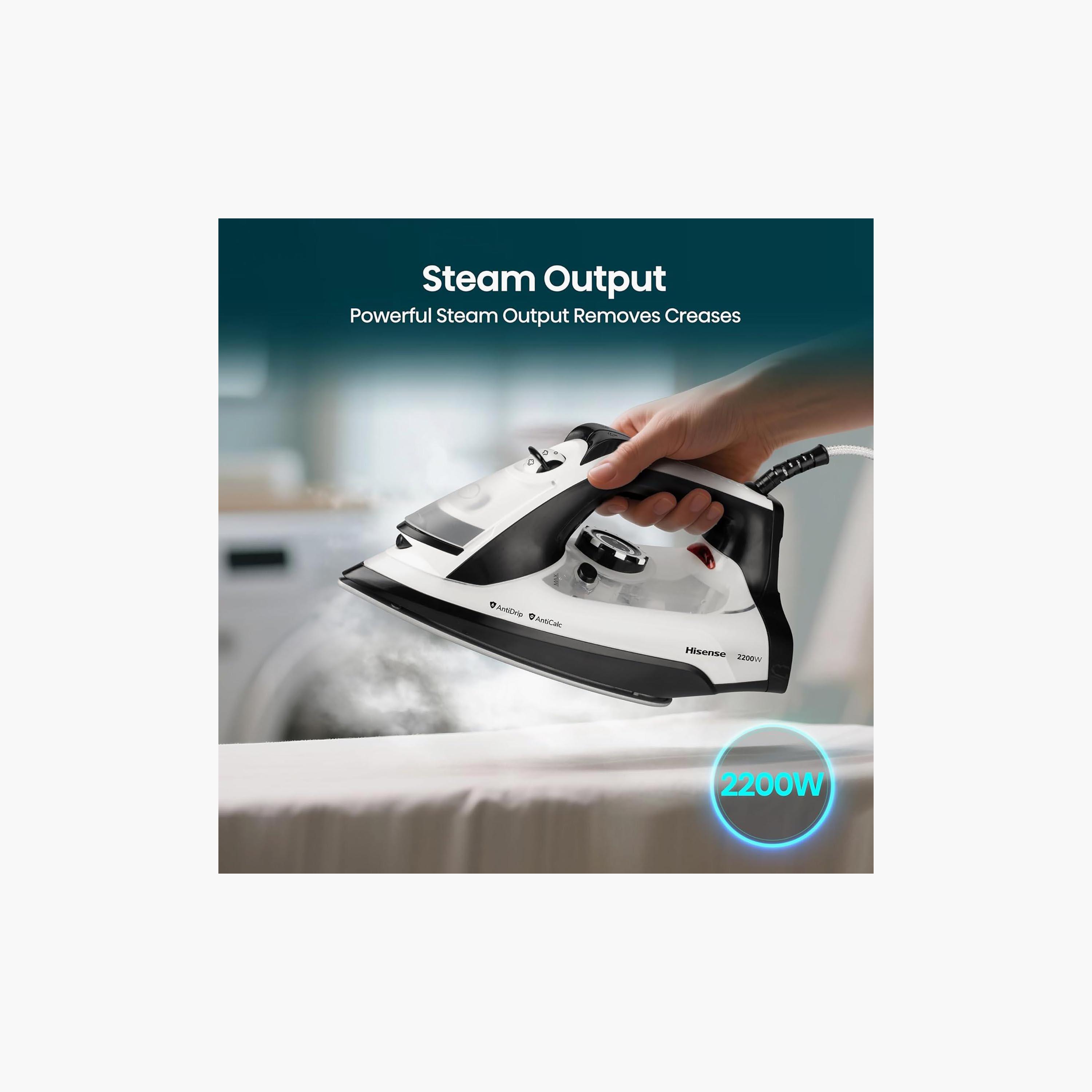 HISENSE Steam Iron 2200W 0.25L Ceramic Soleplate Blue | H22SIBLS1-PROMO_EMAX_AE_ADIB_240926-image-7