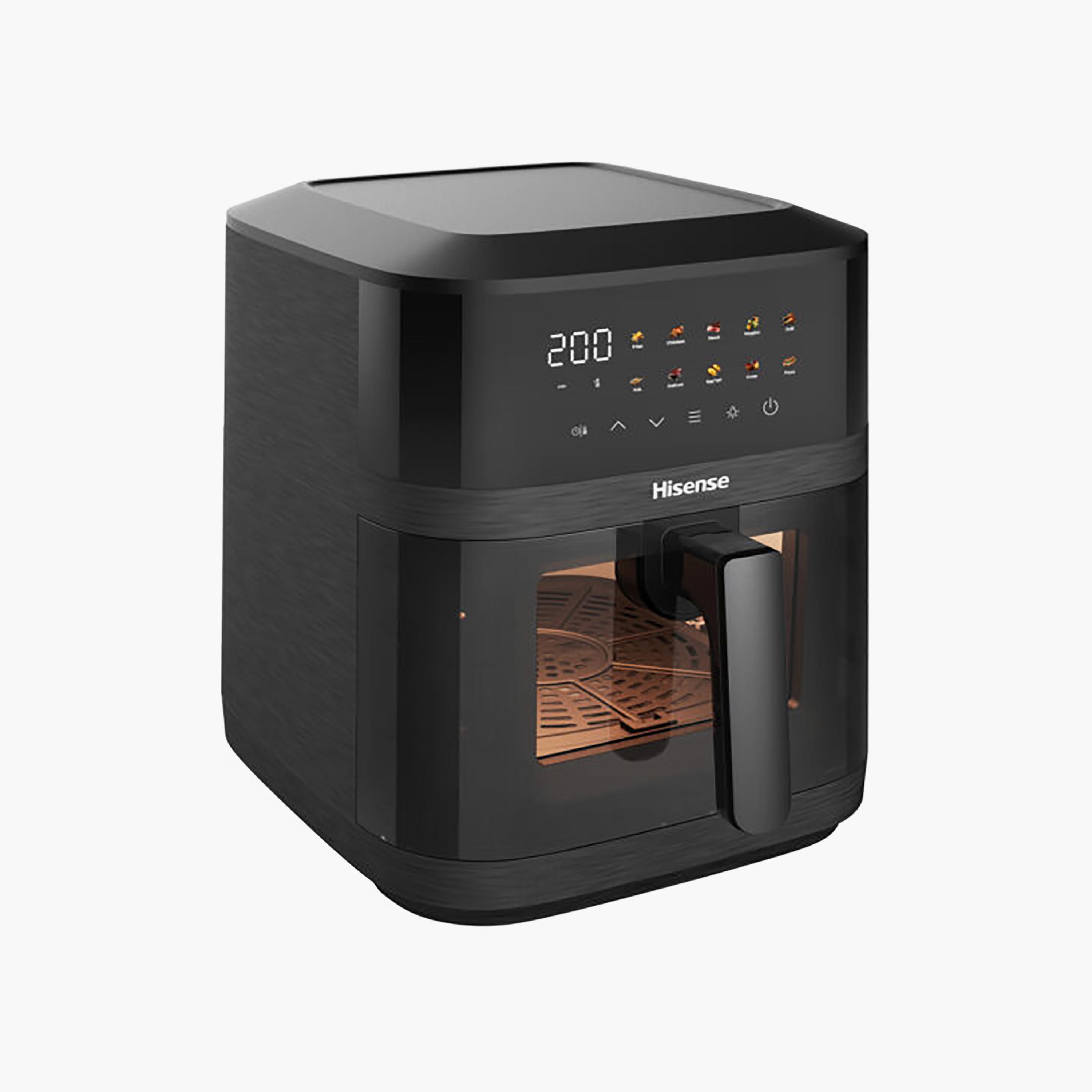 مقلاة هوائية من هايسنس سعة 6.3 لتر، لون أسود مطفي | H06AFBK1S4-household-appliances-kitchenappliances-airfryers-image-2