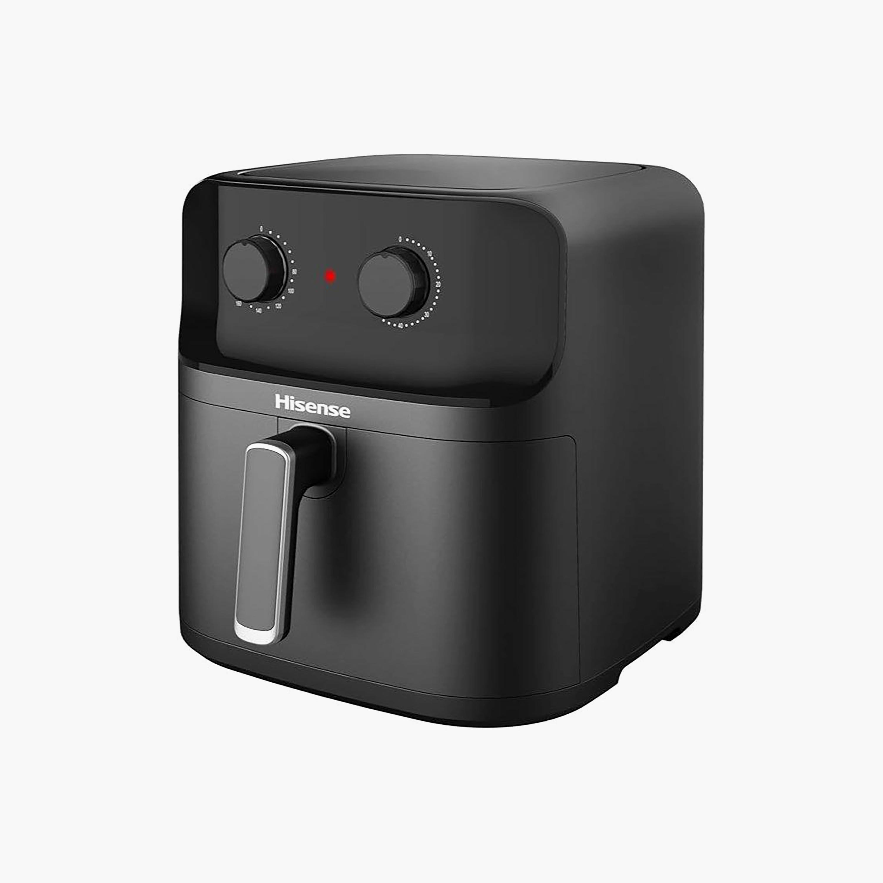 مقلاة هوائية من هايسنس سعة 8 لترات، لون أسود مطفي | H08AFBK1S1-household-appliances-kitchenappliances-airfryers-image-1