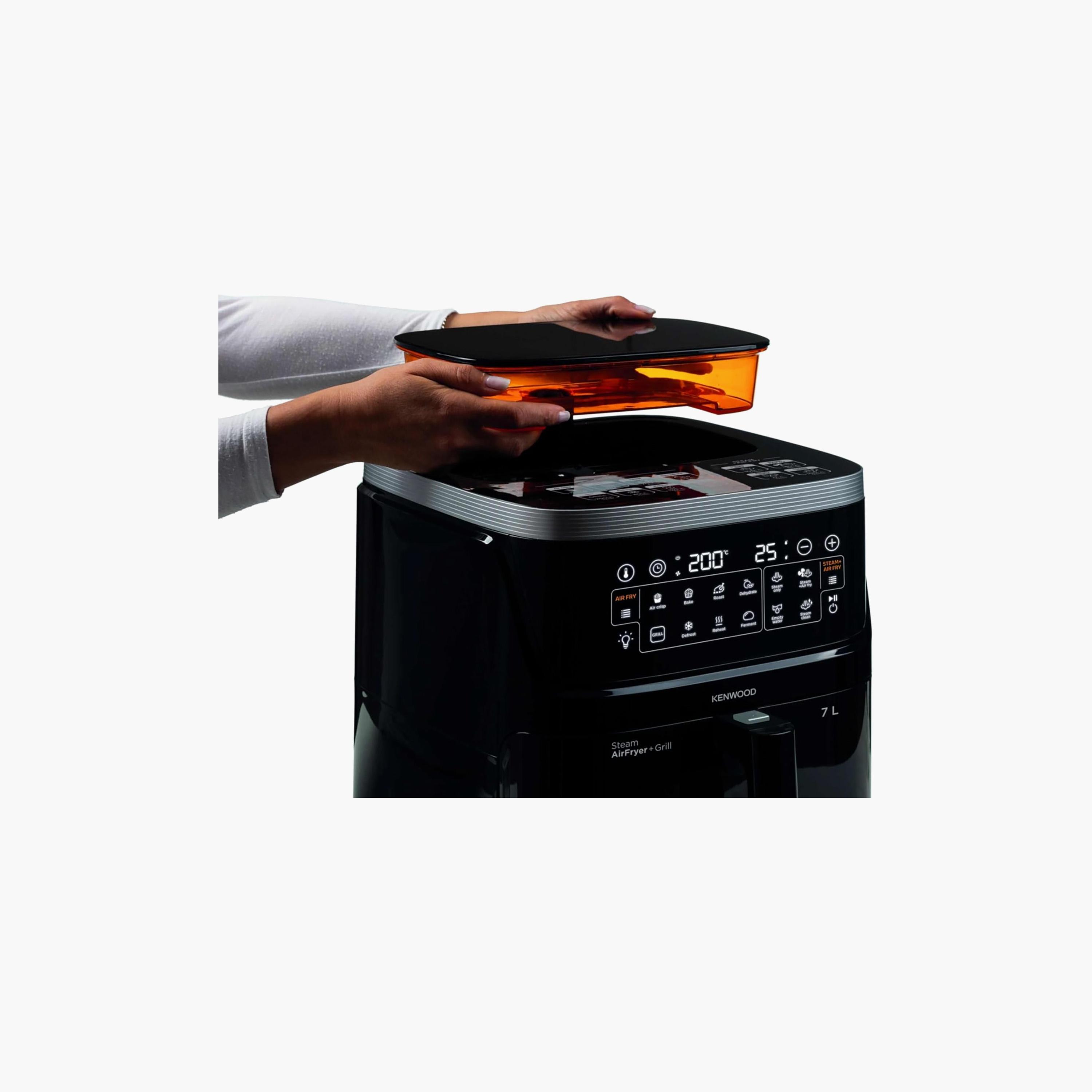 مقلاة هوائية وبخارية رقمية كينوود سعة 7 لترات، 3 في 1، لون أسود | HFS92.000BK-household-appliances-kitchenappliances-airfryers-image-3