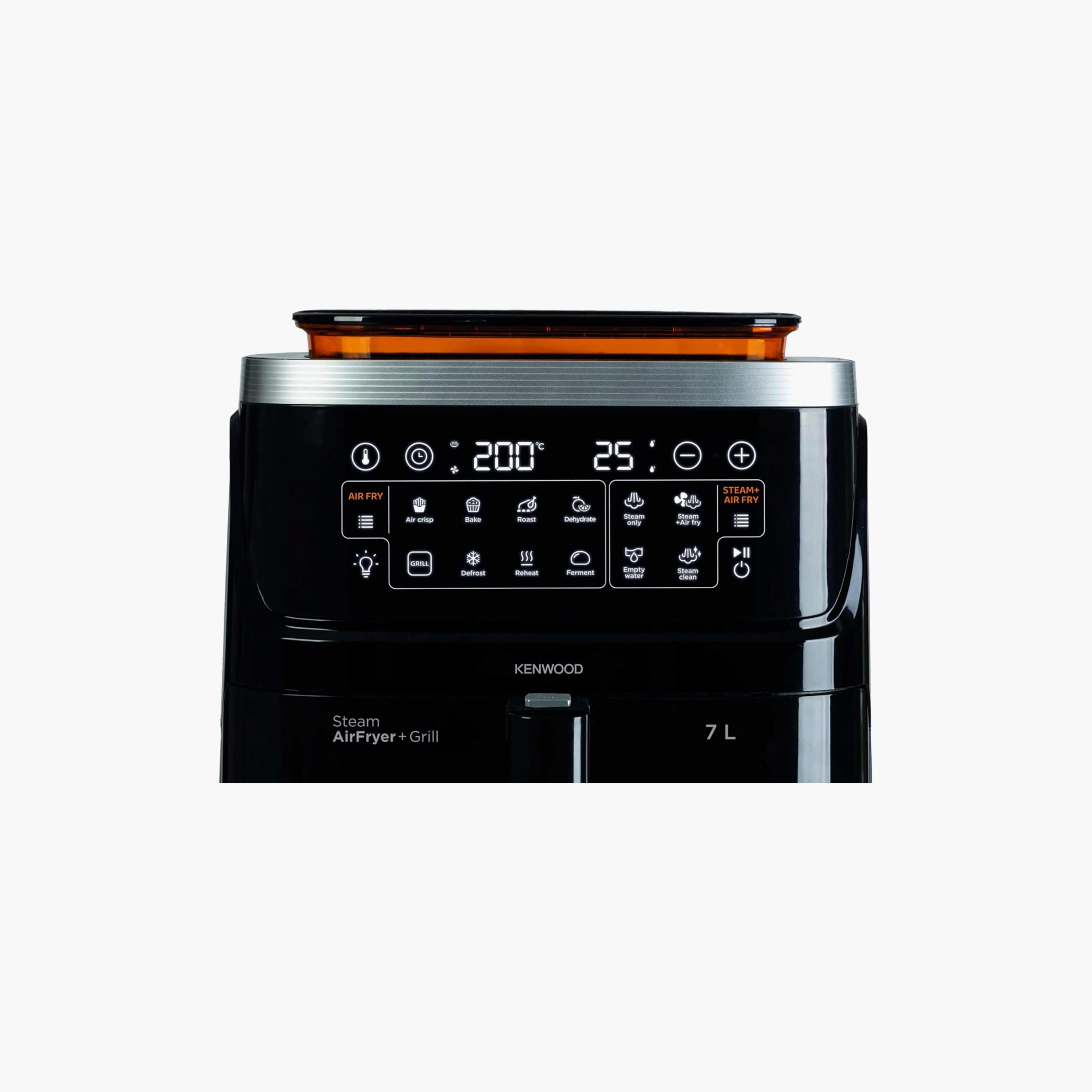 مقلاة هوائية وبخارية رقمية كينوود سعة 7 لترات، 3 في 1، لون أسود | HFS92.000BK-household-appliances-kitchenappliances-airfryers-image-4