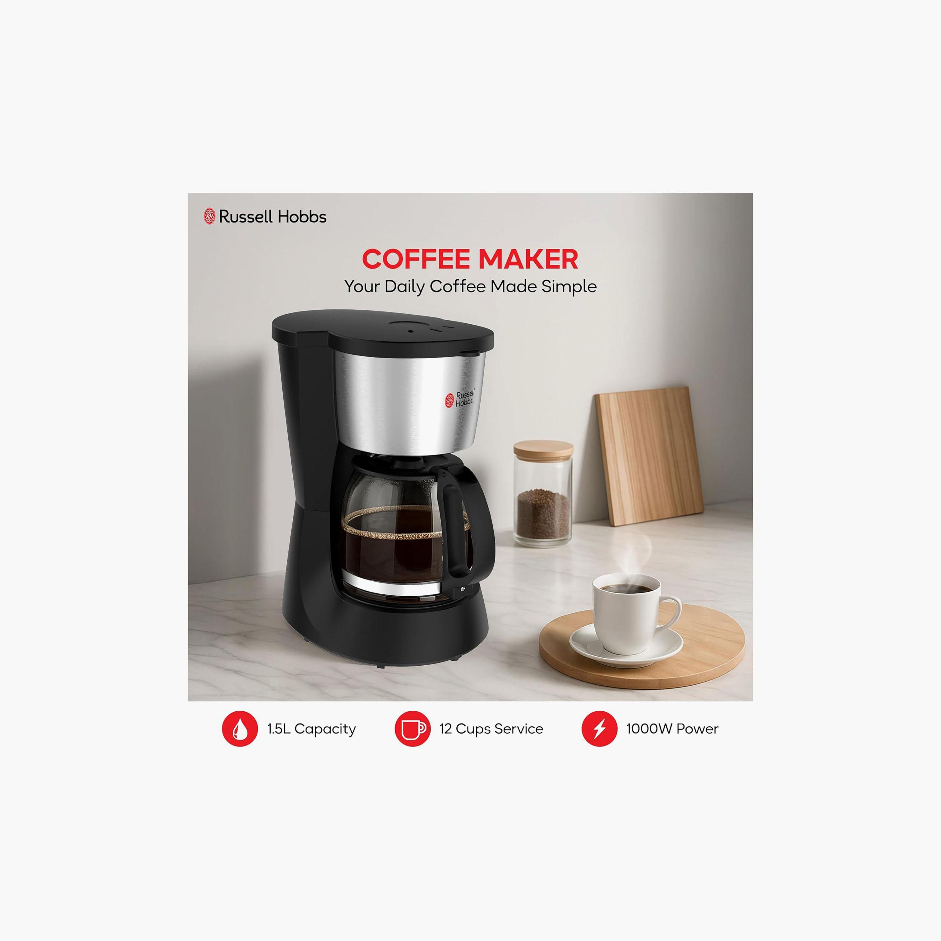 Russell Hobbs 1.5L Filter Coffee Maker 1000W Dark Gray | RHCM6689-PROMO_EMAX_AE_ADIB_240926-image-2