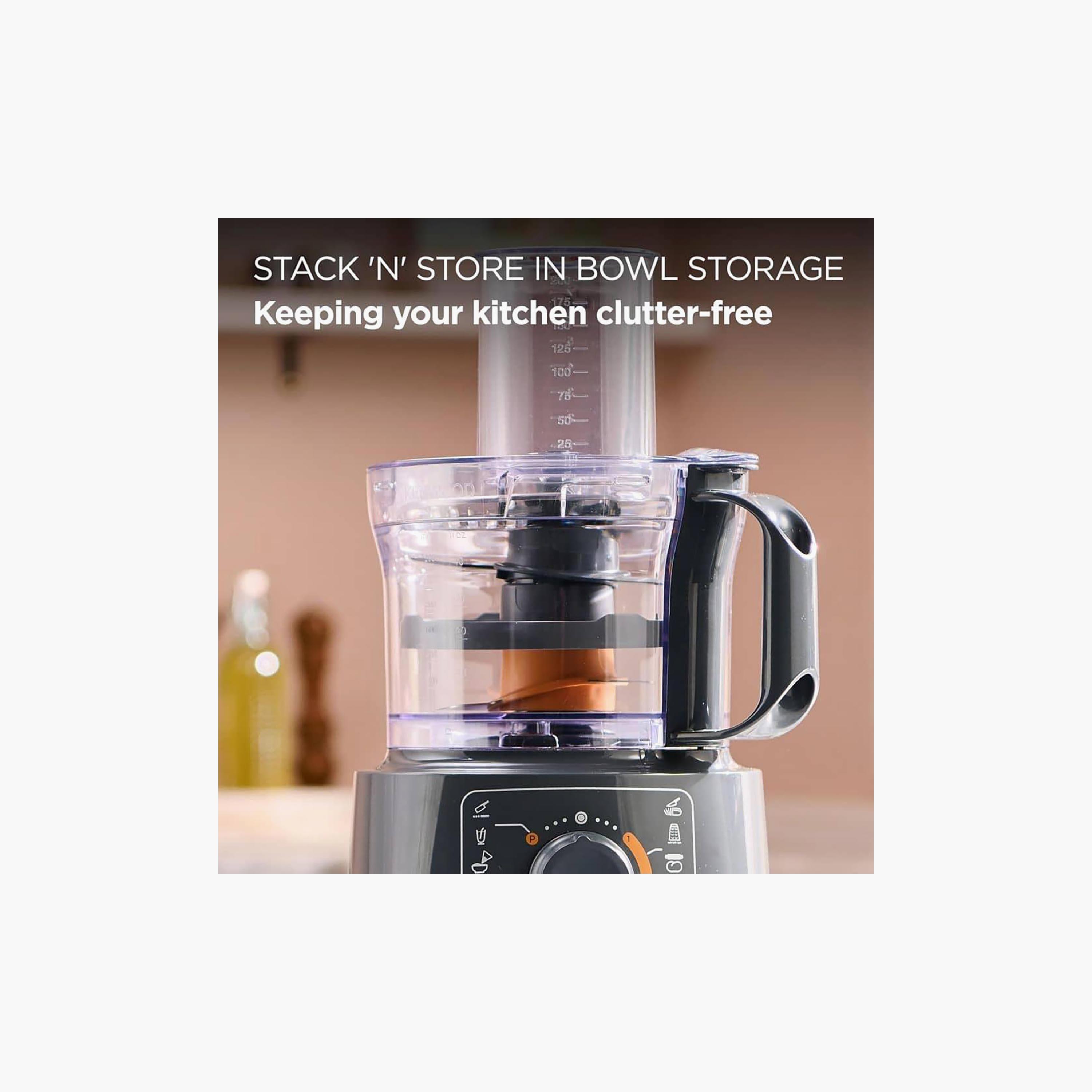 Kenwood Multipro Food Processor with Blender Multi Speed Control Attachments | FDP31.270GY-household-appliances-kitchenappliances-foodprocessors-image-4