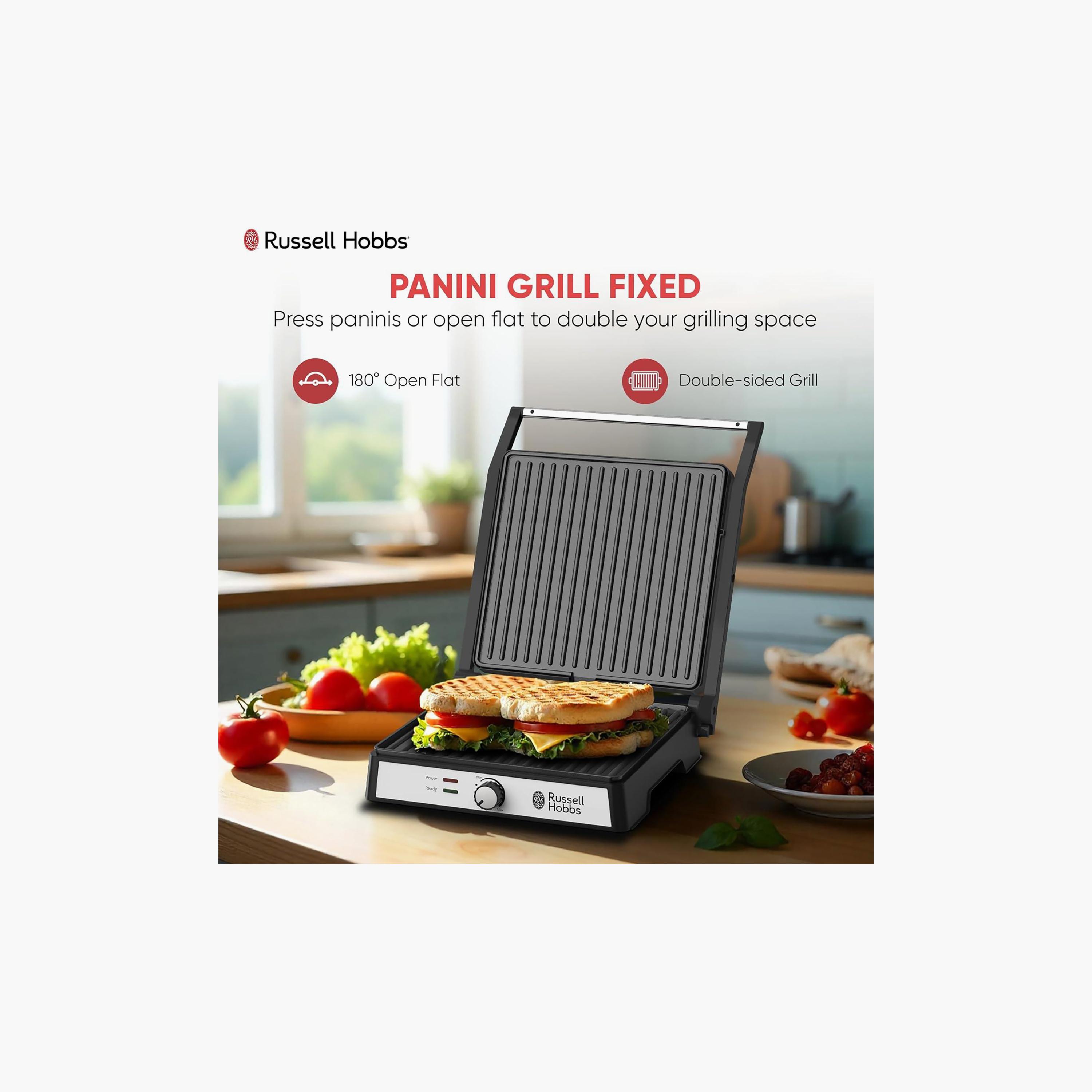 Russell Hobbs Grill and Panini Maker 2000W Black | RHGR17999-PROMO_EMAX_AE_ADIB_240926-image-2