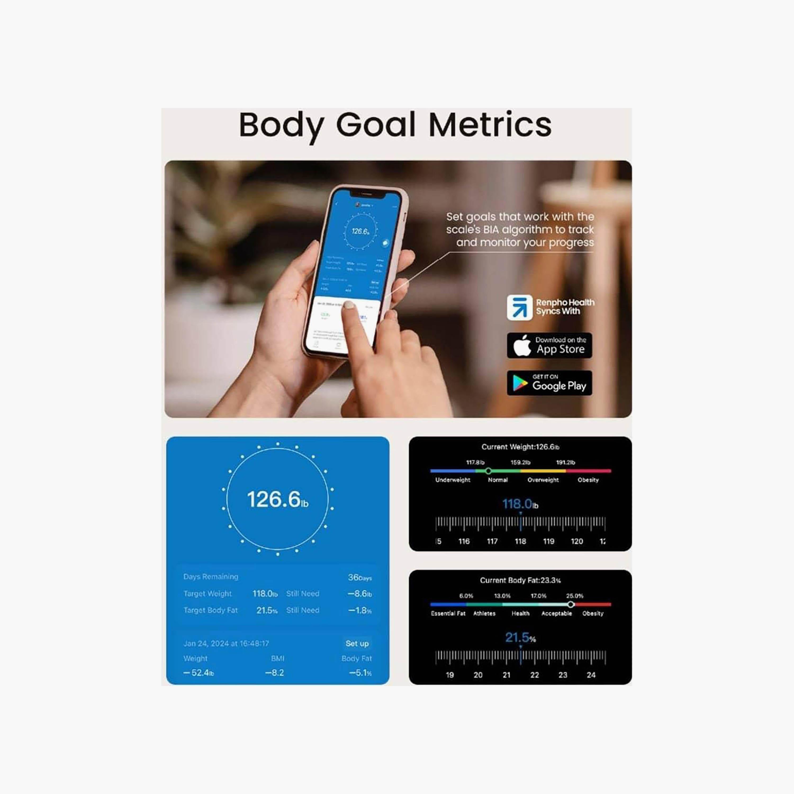 ميزان رينفو إليس نوفا الذكي القابل لإعادة الشحن، أسود | R-A031-BK-household-bathandlaundry-weighingscales-image-3