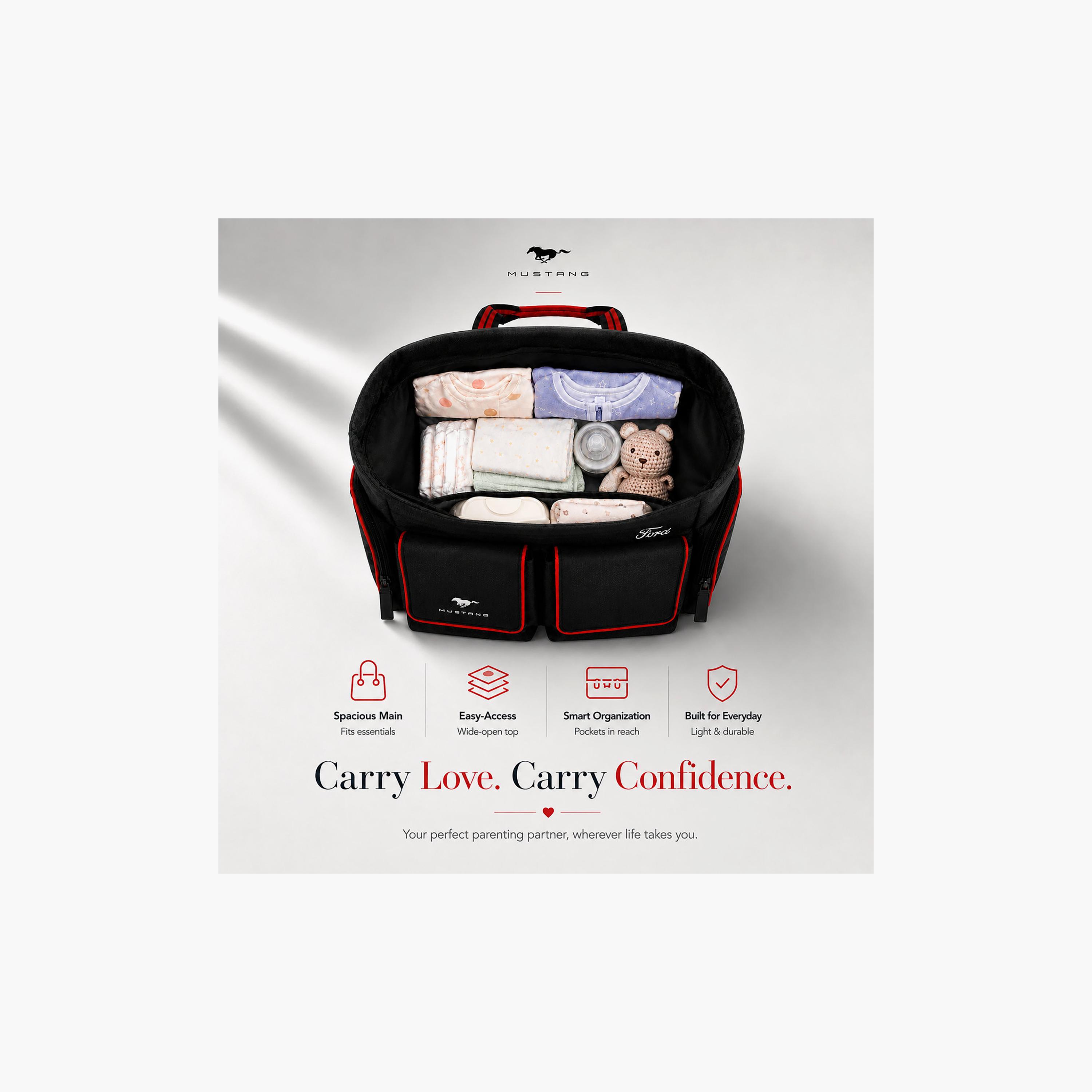 Mustang Pit Stop Deluxe Diaper Bag with Waterproof Changing Mat-baby-gear-diaperbags-image-7