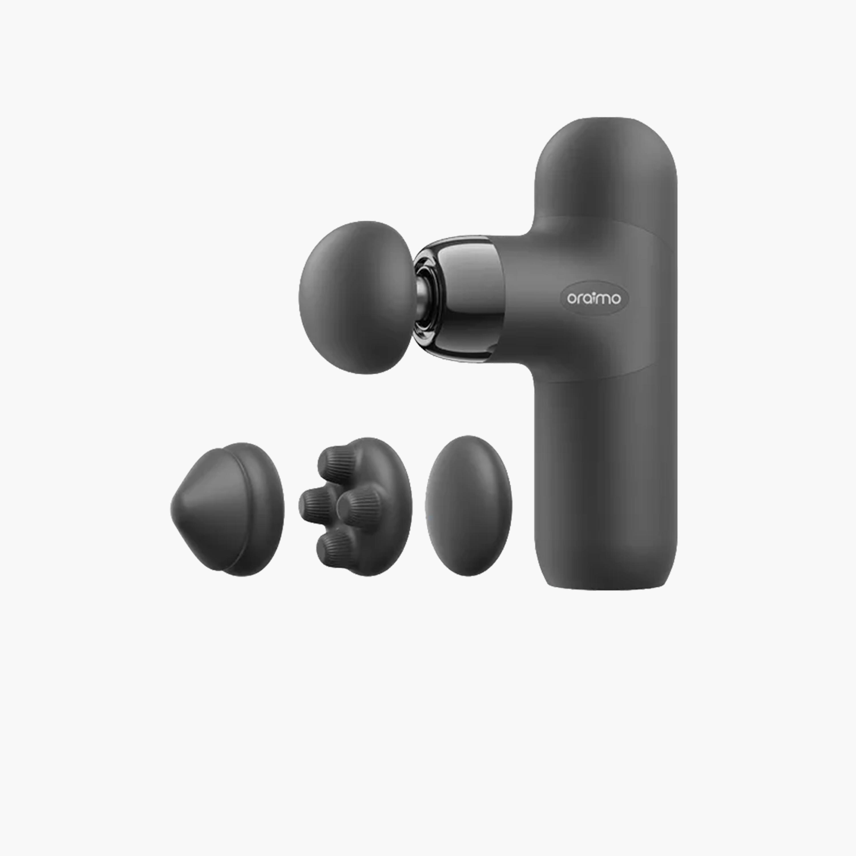 Oraimo NovaShot Air Massage Gun with Strong Motor & 4 Massage Heads - Graphite Grey-beautyandpersonalcare-appliances-massagetools-image-1