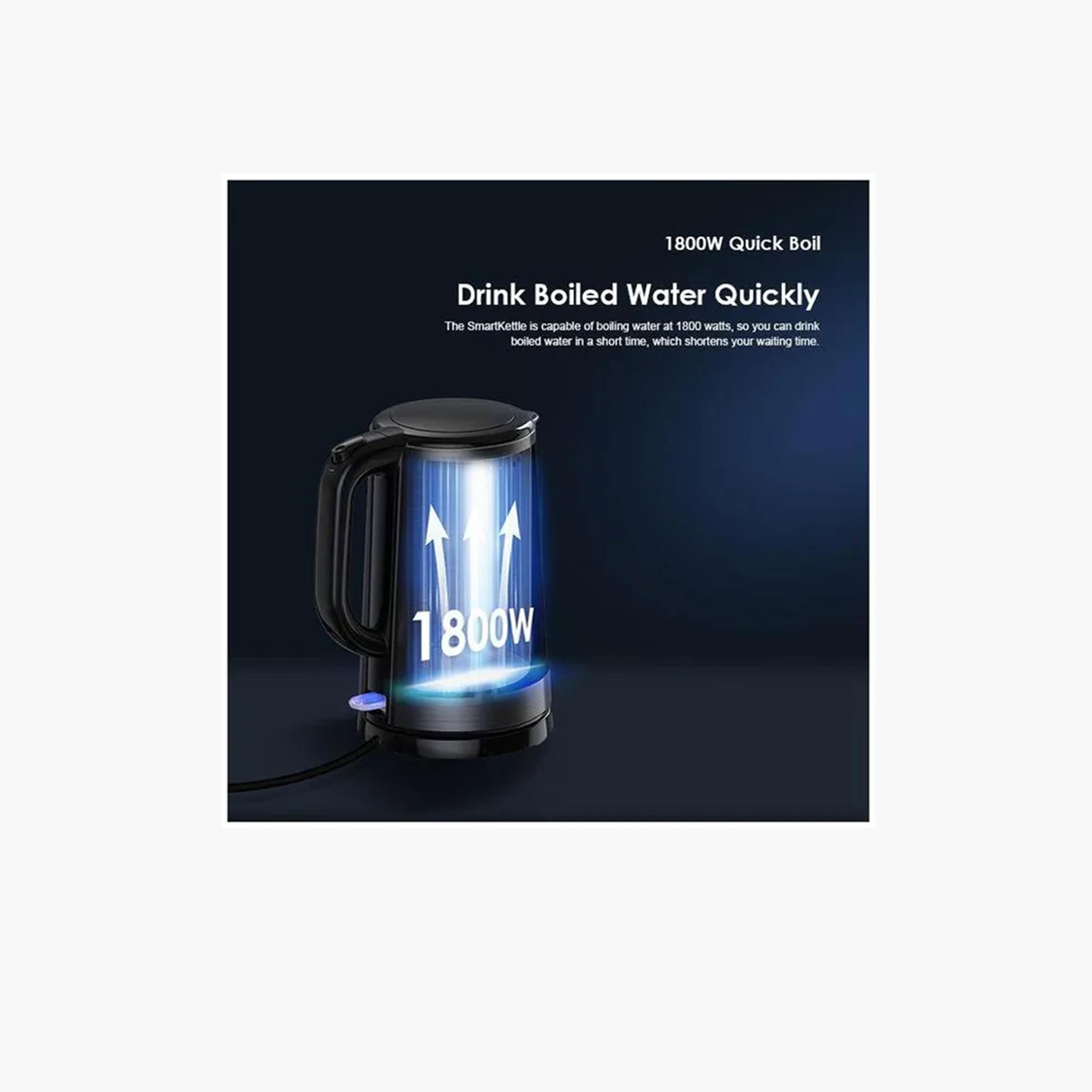 Oraimo Smart Kettle 1.7L with Full Metal Liner - Black-household-appliances-kitchenappliances-electrickettles-image-2