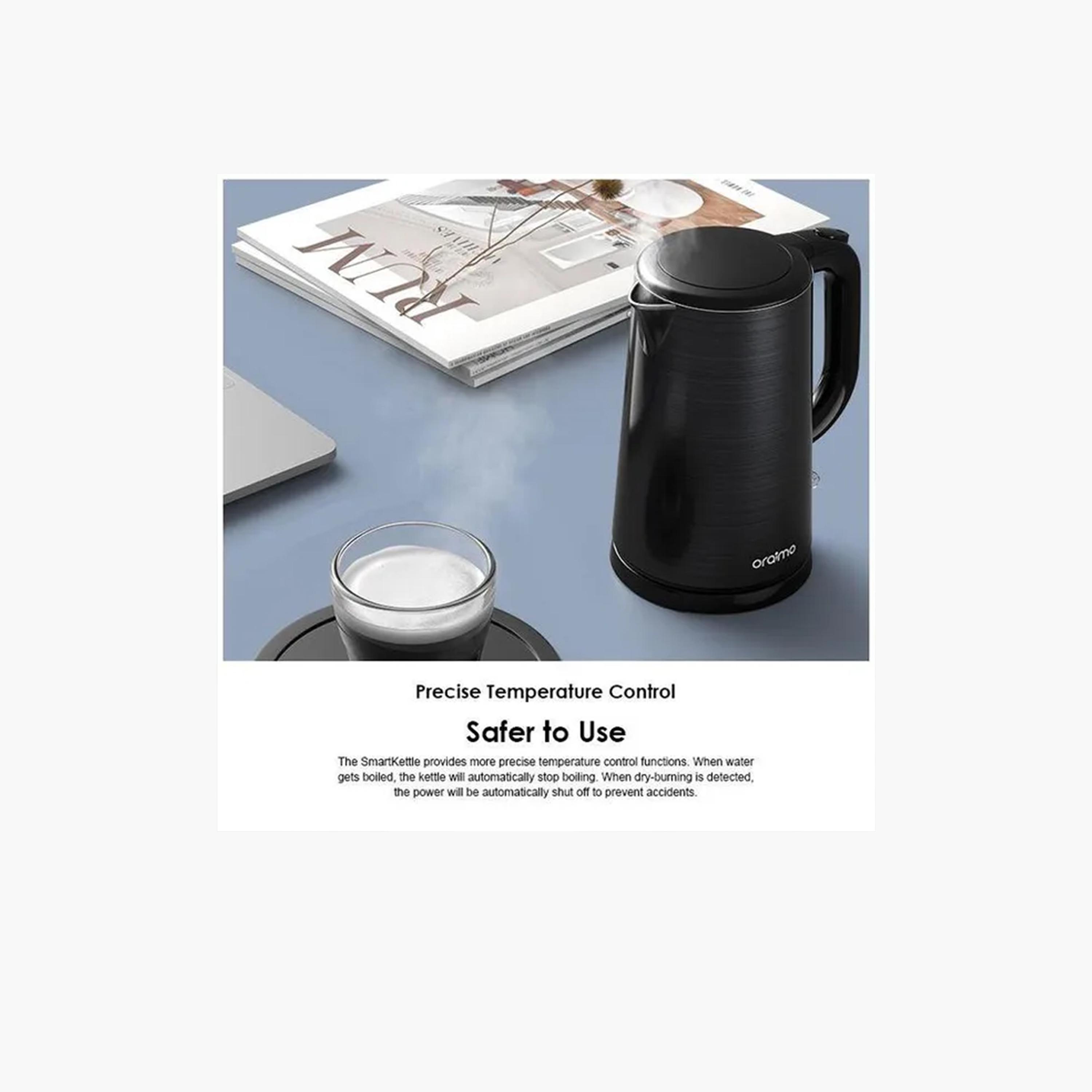 Oraimo Smart Kettle 1.7L with Full Metal Liner - Black-household-appliances-kitchenappliances-electrickettles-image-5