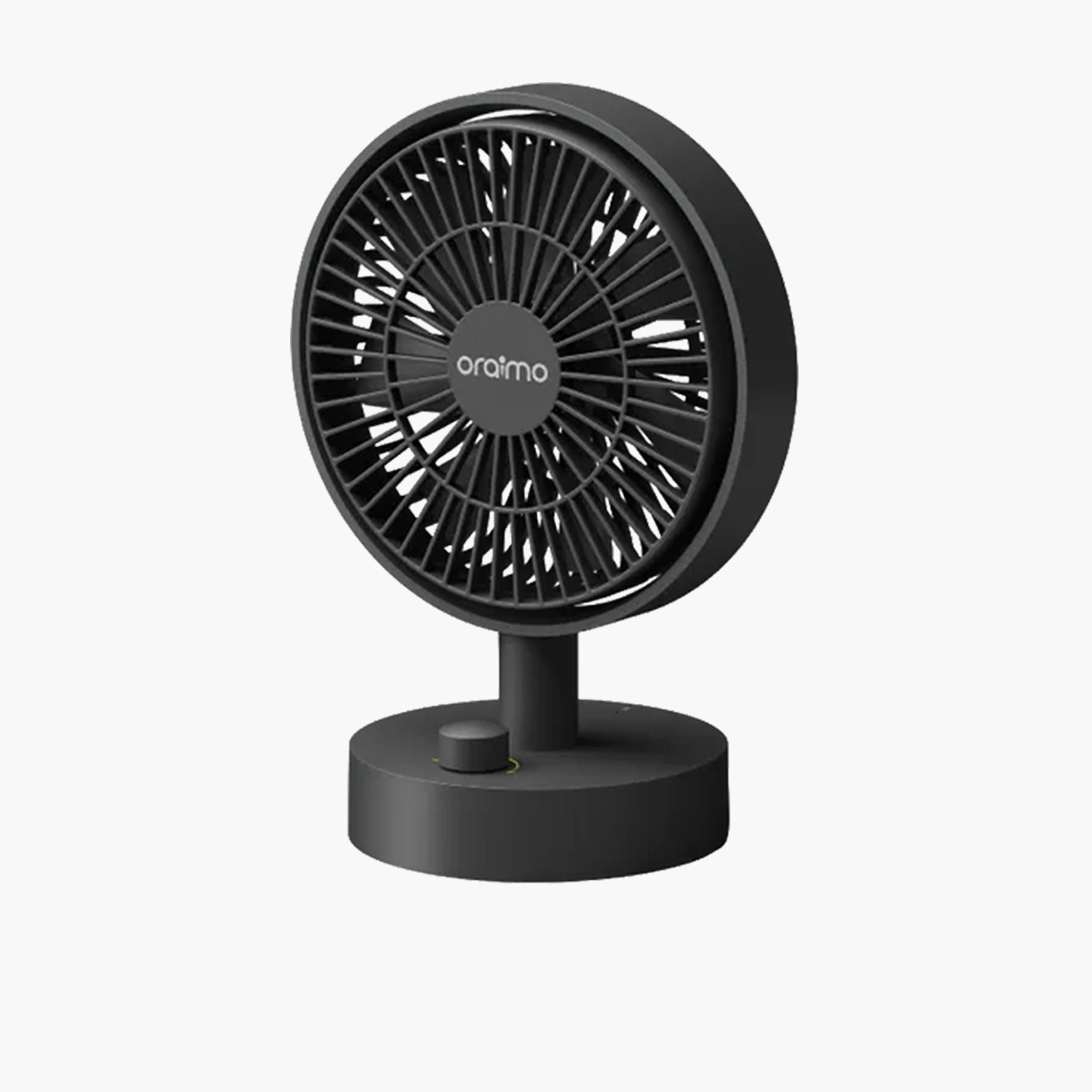 أورايمو - مروحة طاولة ذكية صغيرة 5 واط بسرعتين - رمادي جرافيتي-household-appliances-homeappliances-fans-image-1