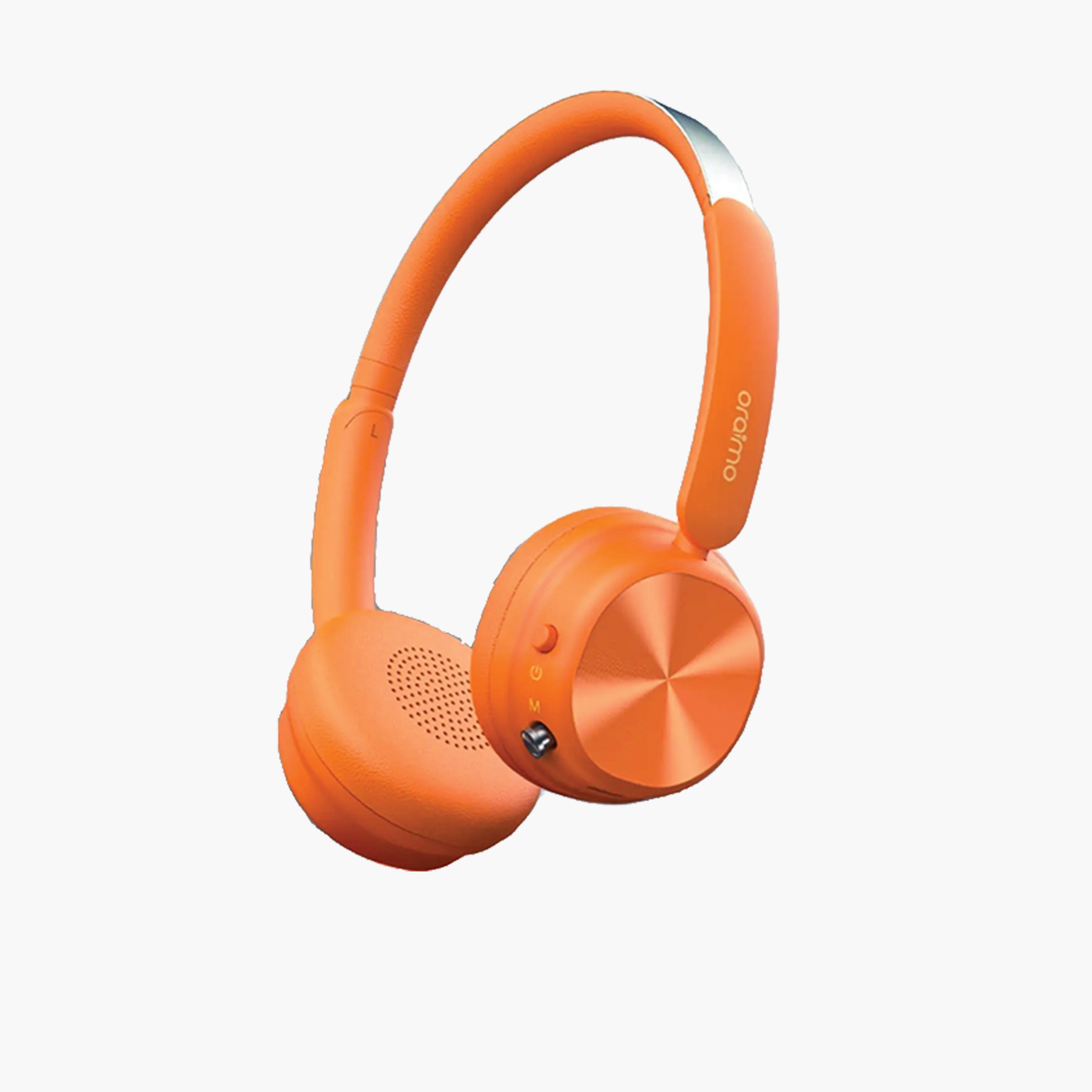 Oraimo BoomPop Air Lightweight On-Ear Wireless Headphones - Orange-electronics-headphonesandearphones-image-1