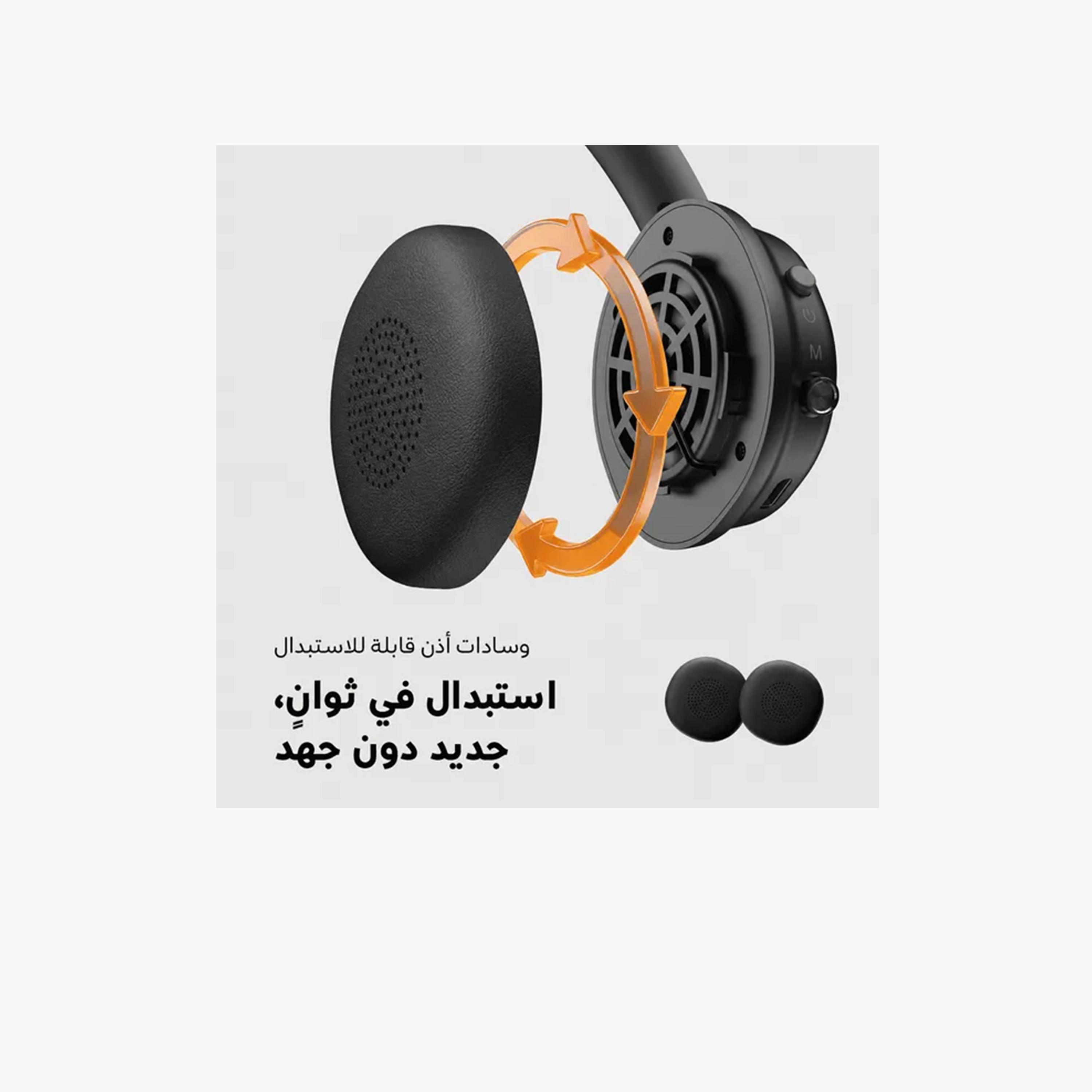 Oraimo BoomPop Air Lightweight On-Ear Wireless Headphones - Orange-electronics-headphonesandearphones-image-5