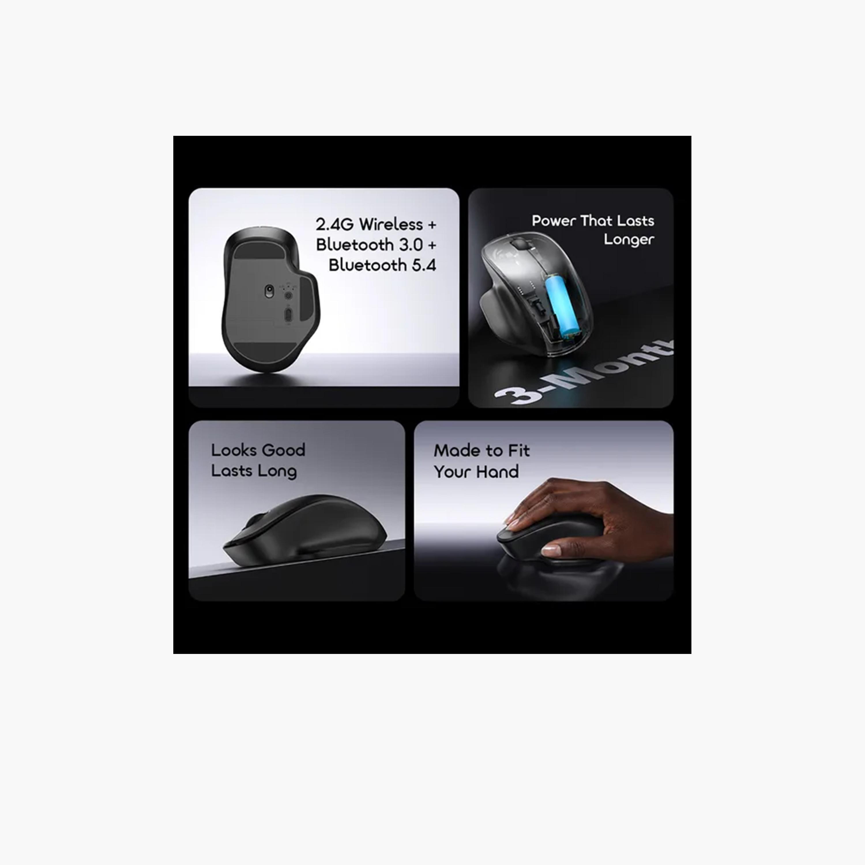 Oraimo ClickFlow 2 Wireless Mouse for Laptops and Desktops - Black-electronics-accessories-computeraccesories-image-3