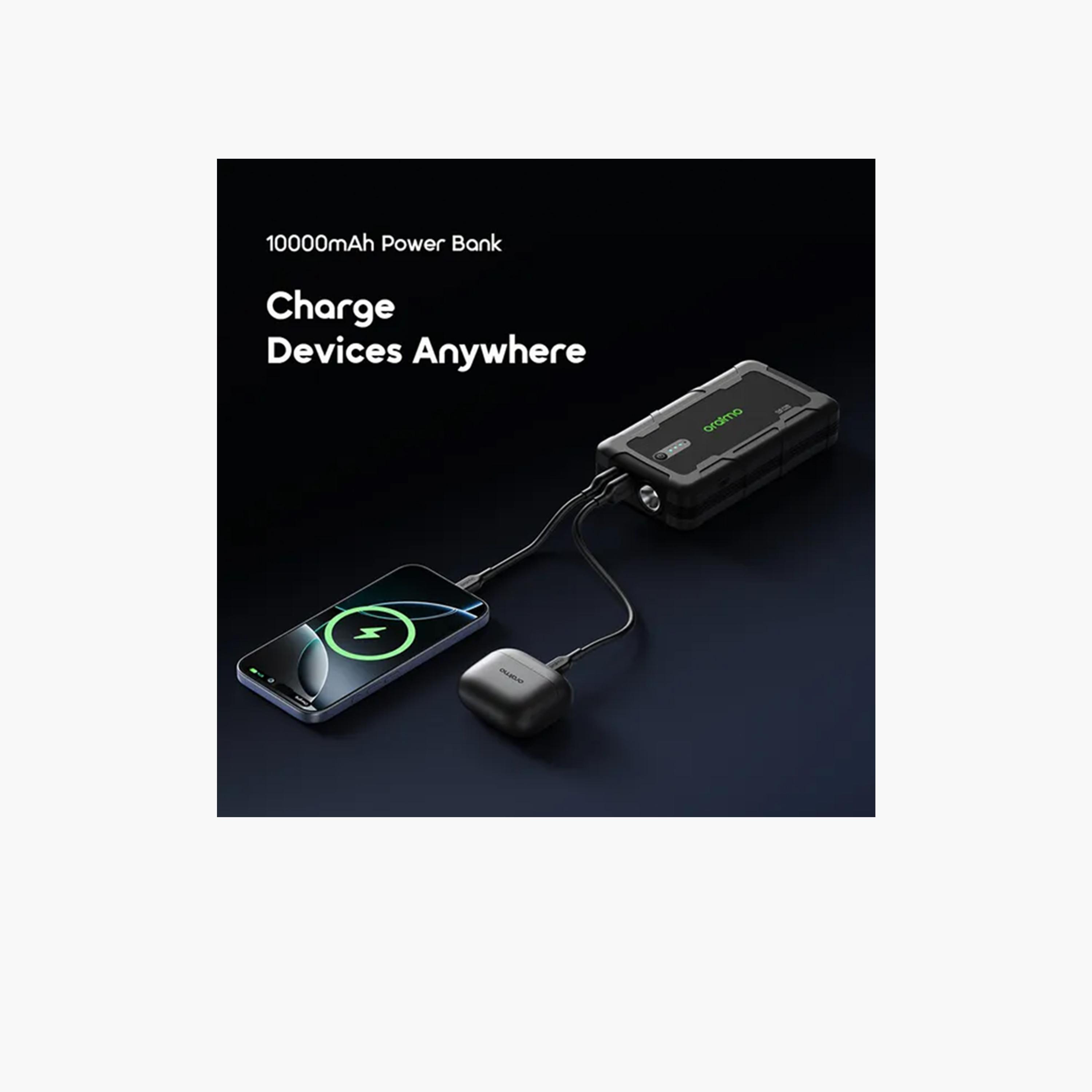 Oraimo PowerSpark 1500A 12V Car Jump Starter with 10000mAh Battery - Grey-electronics-accessories-mobileaccesories-image-4