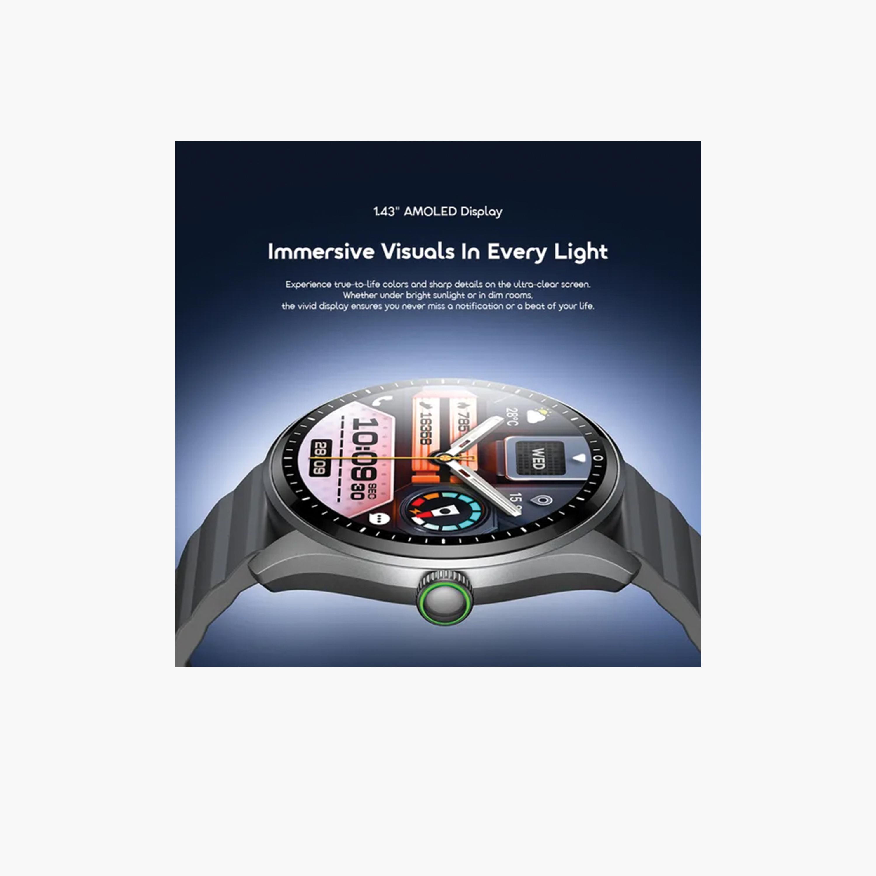 أورايمو - ساعة ذكية نوفا 2R لايت بشاشة أمولد مقاس 1.43 إنش - أسود-electronics-smartwatches-image-3