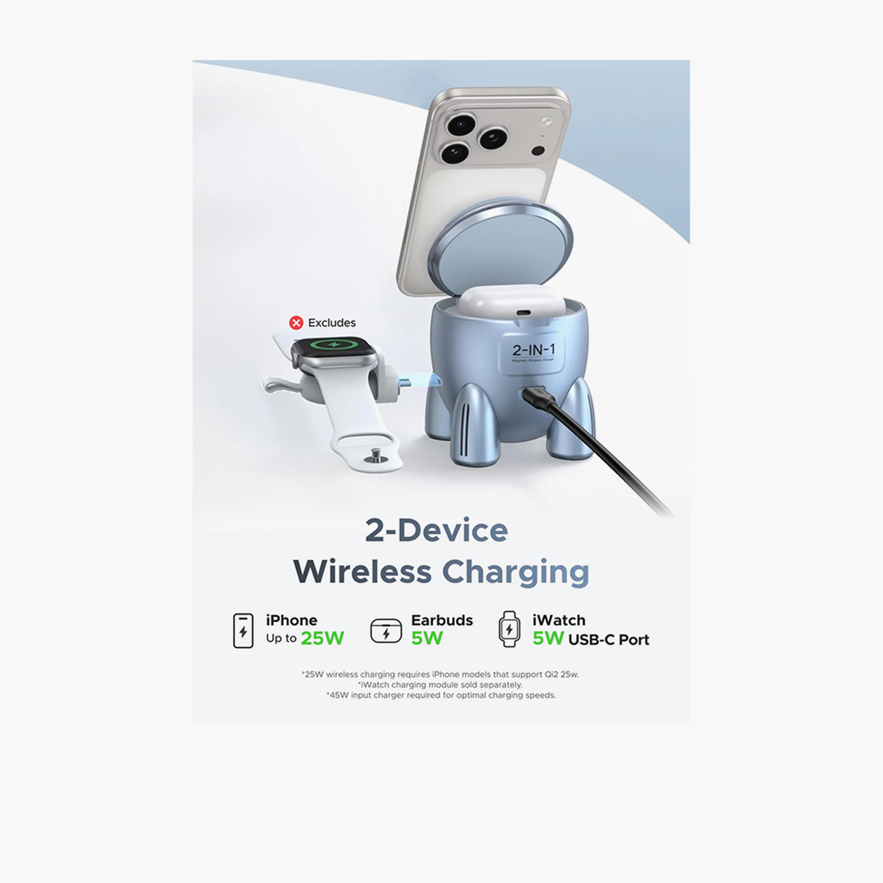 Ugreen UNO Rocket-Shaped 25W Wireless Charger - Silver Gray-electronics-accessories-mobileaccesories-image-5