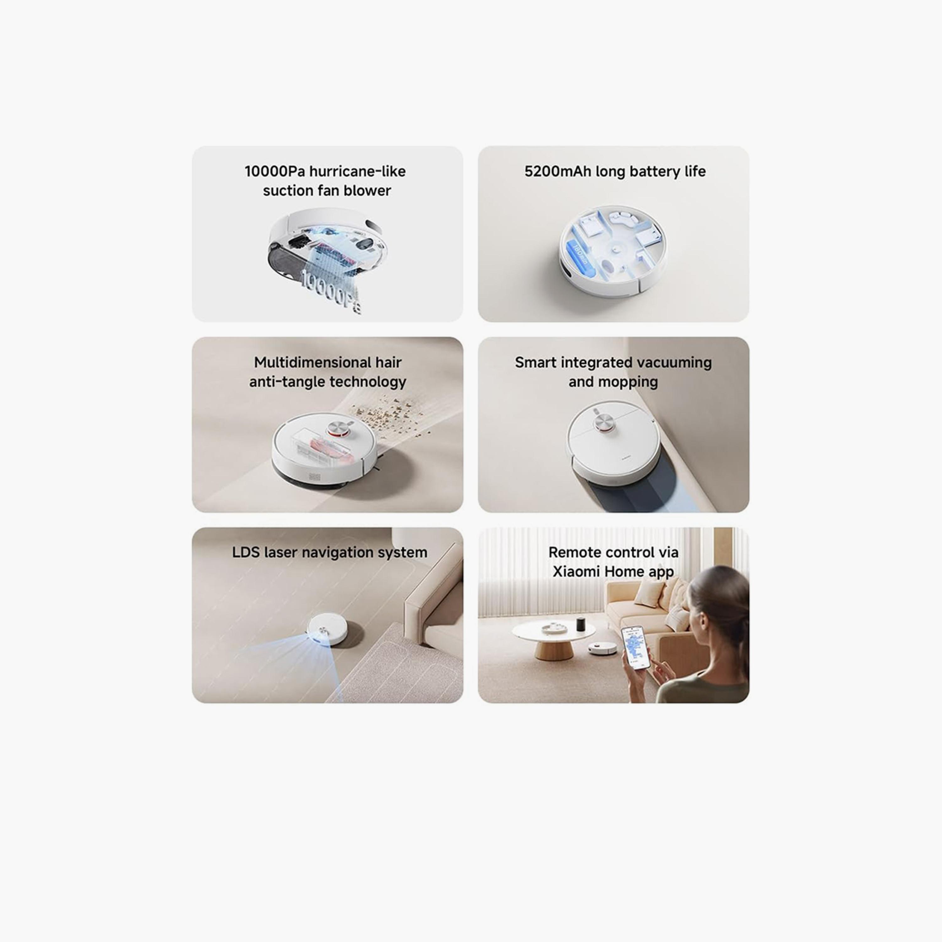 Xiaomi Robot Vacuum S40 10000Pa BHR0849GB - White-household-appliances-homeappliances-vacuumcleaners-image-4