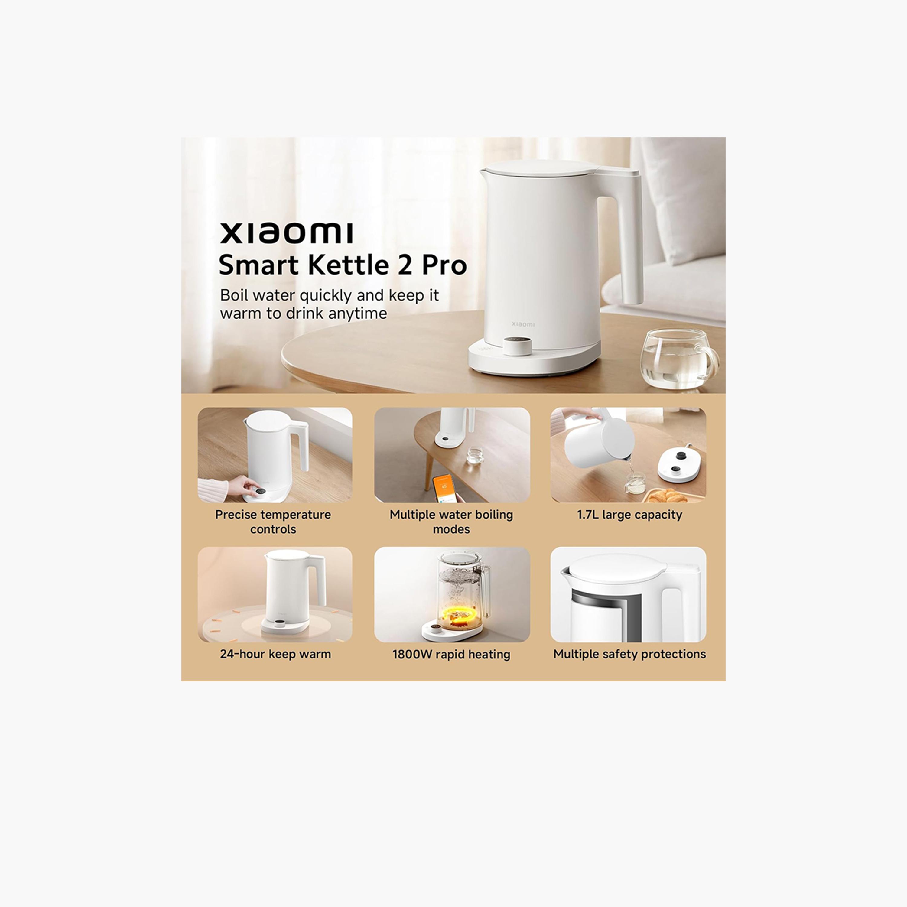 Xiaomi Smart Kettle 2 Pro 1.7L 1800W BHR9001GB - White-household-appliances-kitchenappliances-electrickettles-image-5