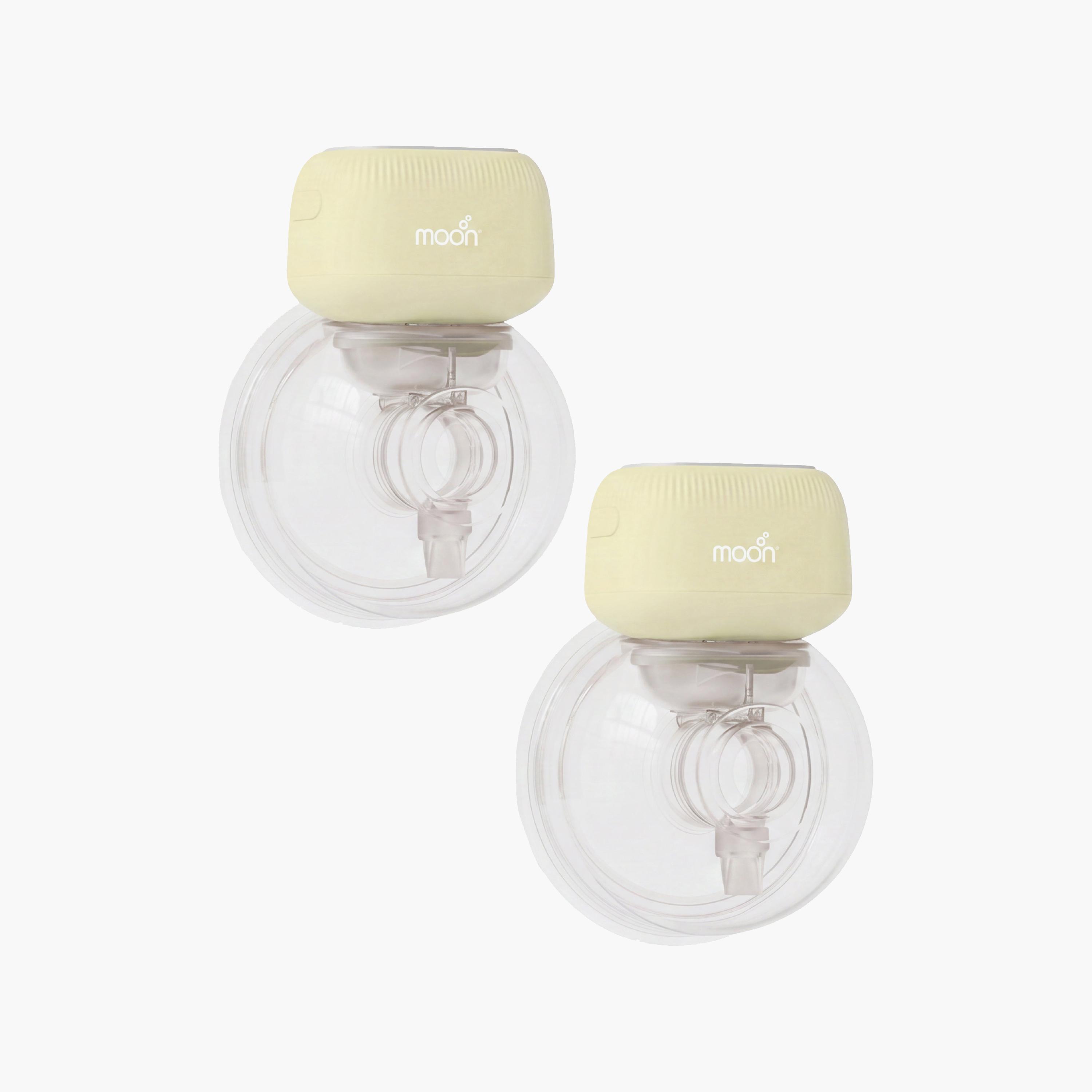 مضخة ثدي كهربائية مزدوجة قابلة للارتداء وبدون استخدام اليدين مع 3 أوضاع من مون-baby-feeding-breastfeedingandcare-image-1
