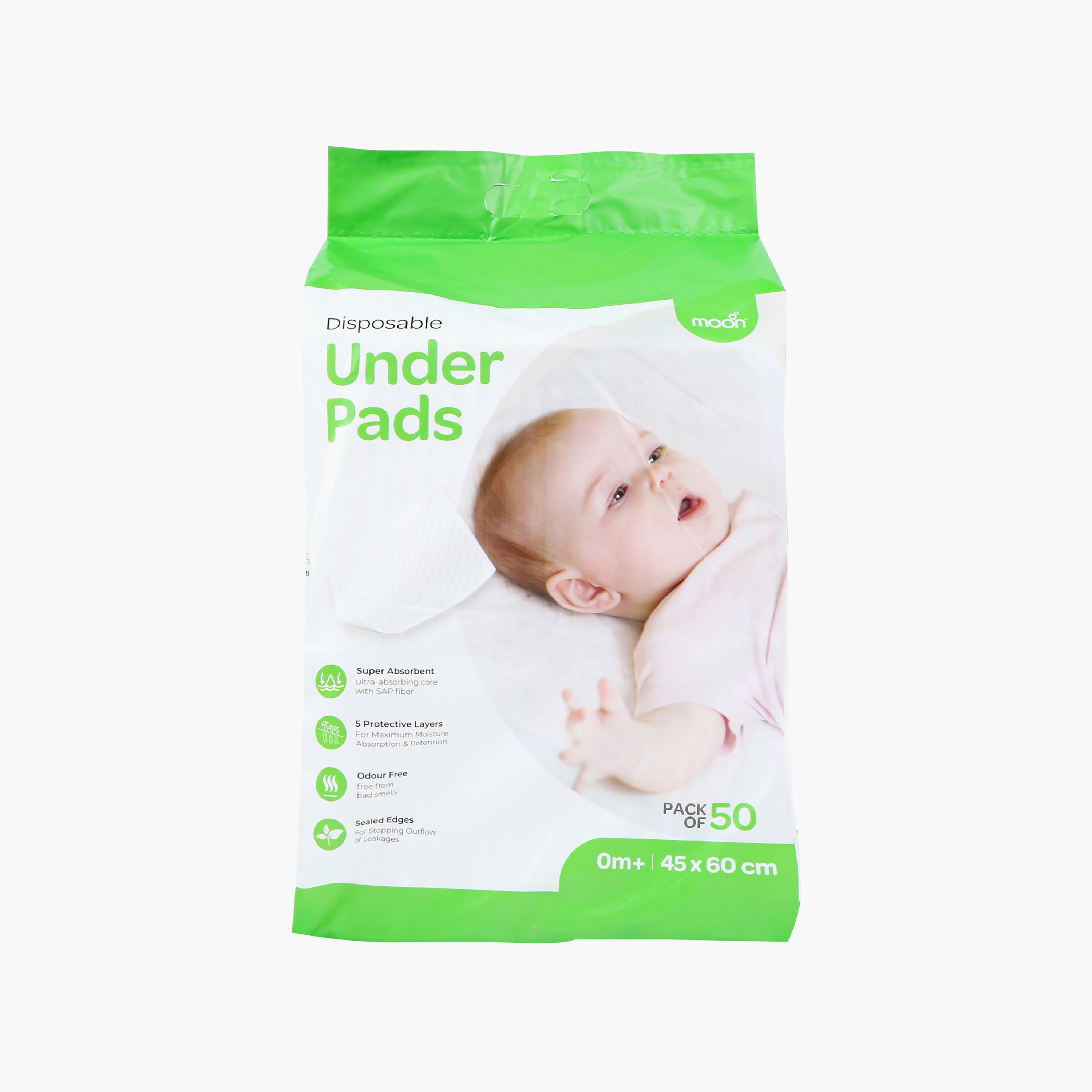Moon 50-Piece Super Absorbent Leak-Proof Disposable Underpads-baby-maternalcare-bodyhygiene-image-3