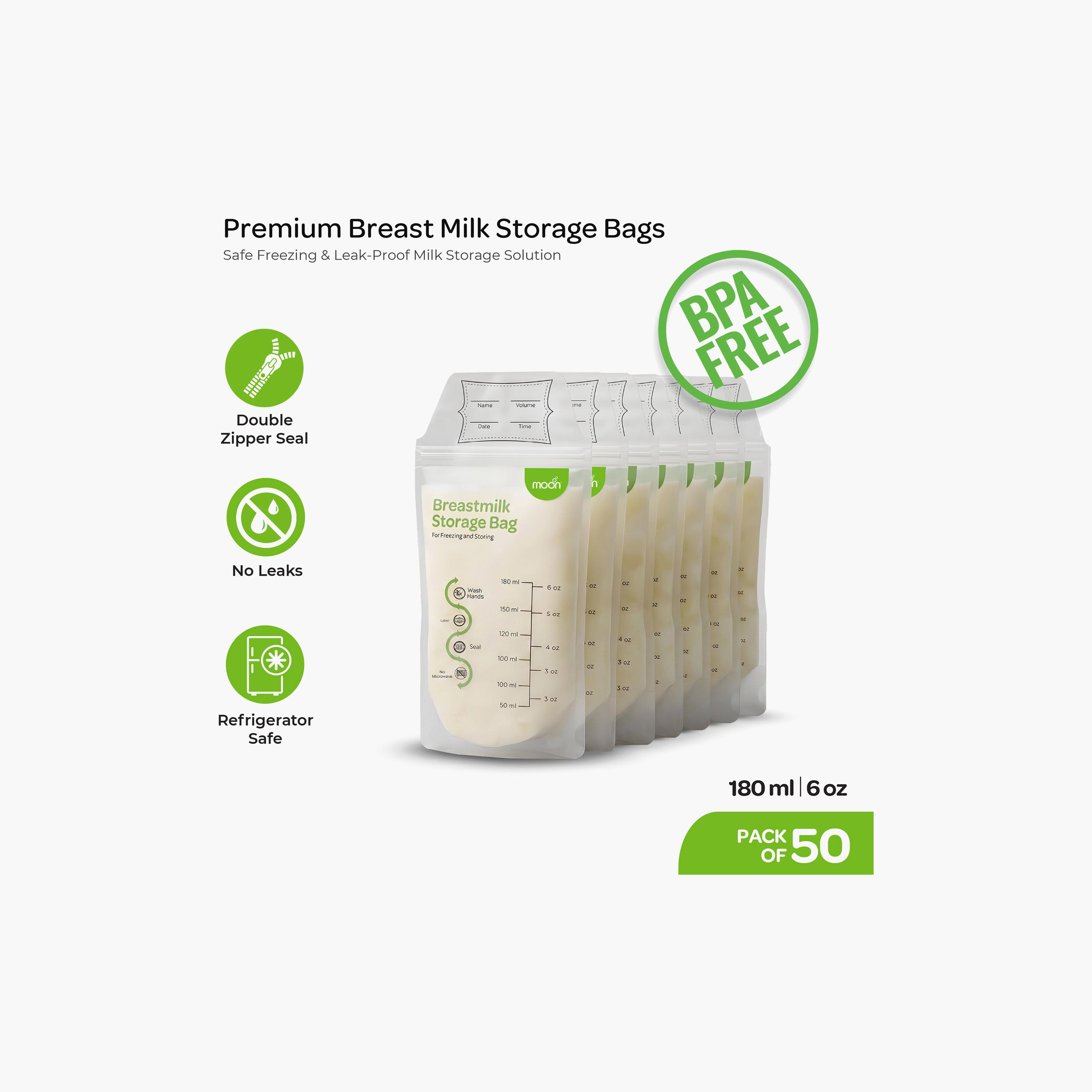 Moon 50-Piece BPA Free Leak Proof Milk Storage Bags-baby-feeding-breastfeedingandcare-image-2