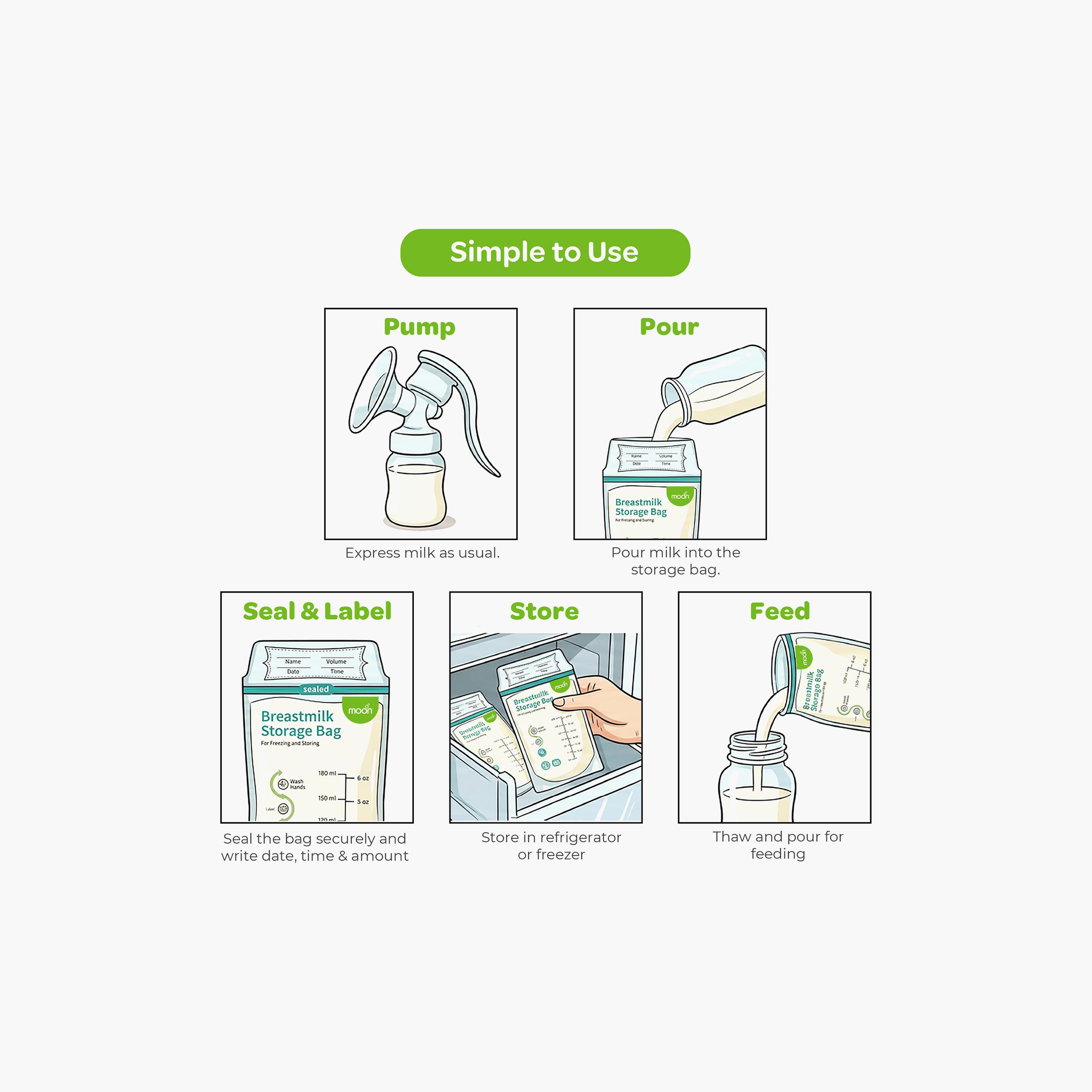 Moon 50-Piece BPA Free Leak Proof Milk Storage Bags-baby-feeding-breastfeedingandcare-image-7