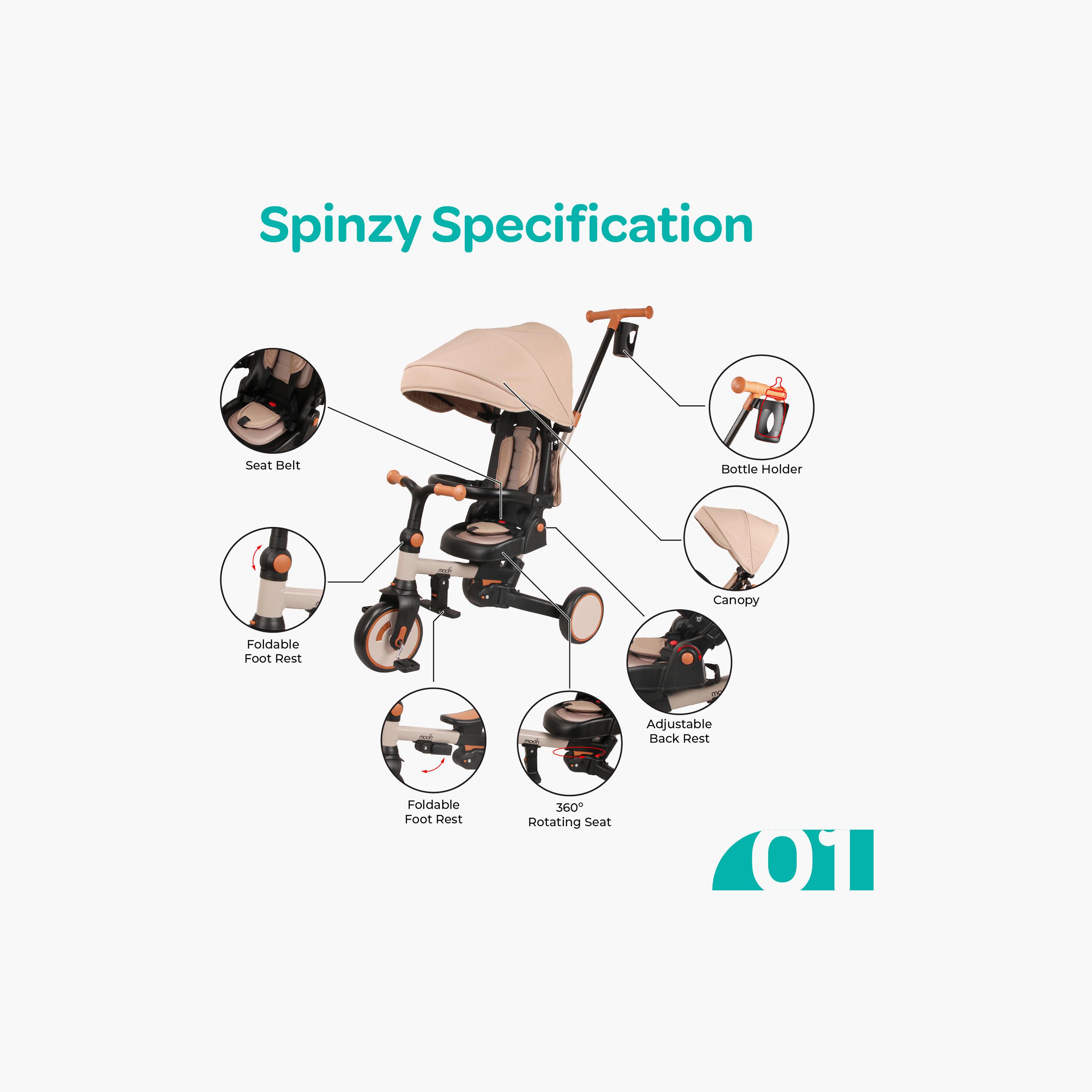 Moon Spinzy 7-In-1 Convertible & Foldable Tricycle-toys-outdoor-bikesandrideons-trikes-image-9